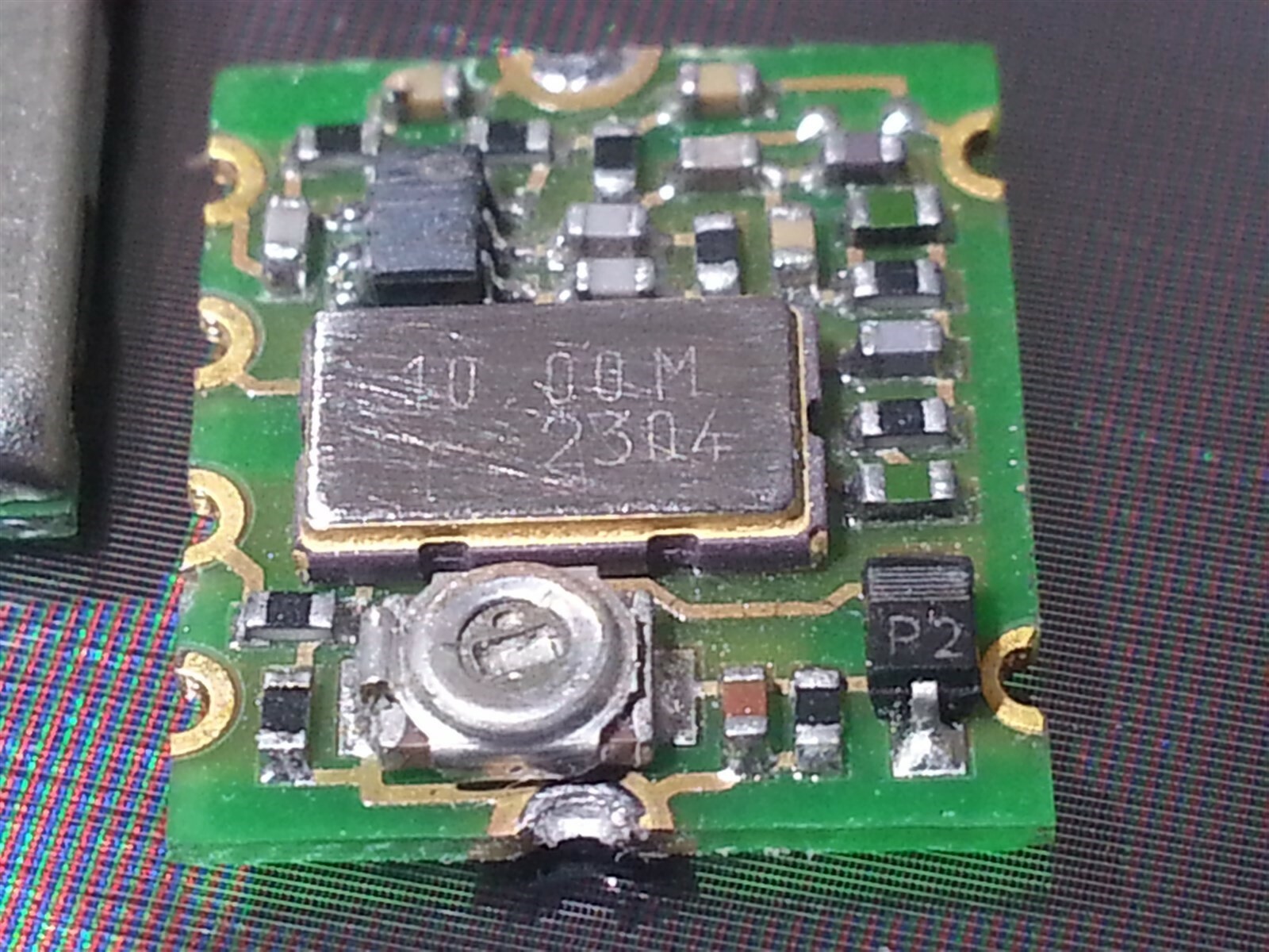 2 Rakon TCXO 6-Pad 10 MHz Crystal Oscillator w/ Frequency Trimmer # VTX0225AR