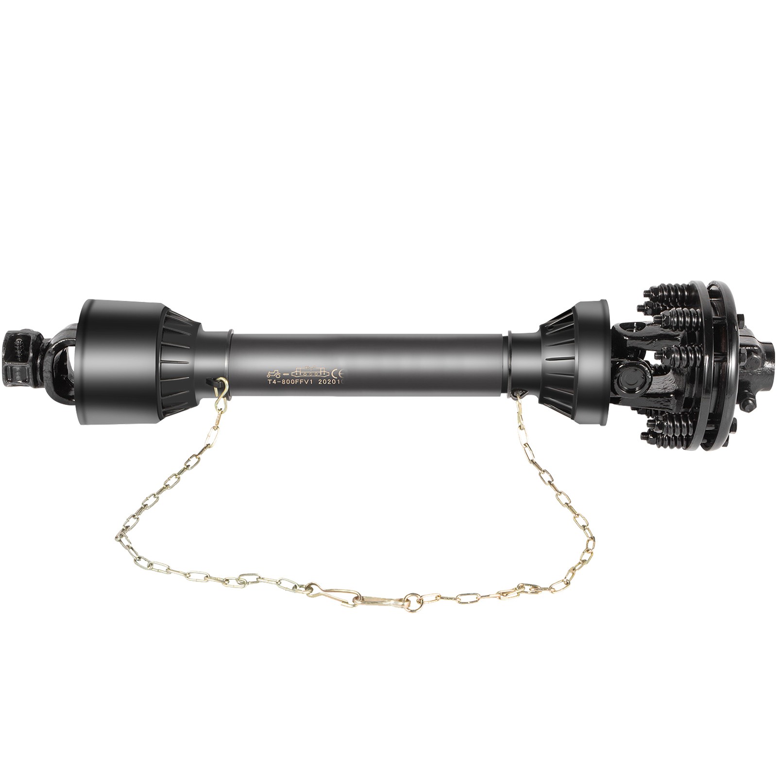VEVOR PTO Shaft PTO Drive Shaft 1-3/8″ 6 Spline Endw/Slip Clutch T4 43″-59″