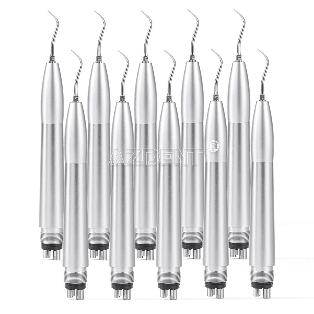 AZDENT Dental Ultrasonic Air Scaler Handpiece 4 Hole + 3pcs Tips