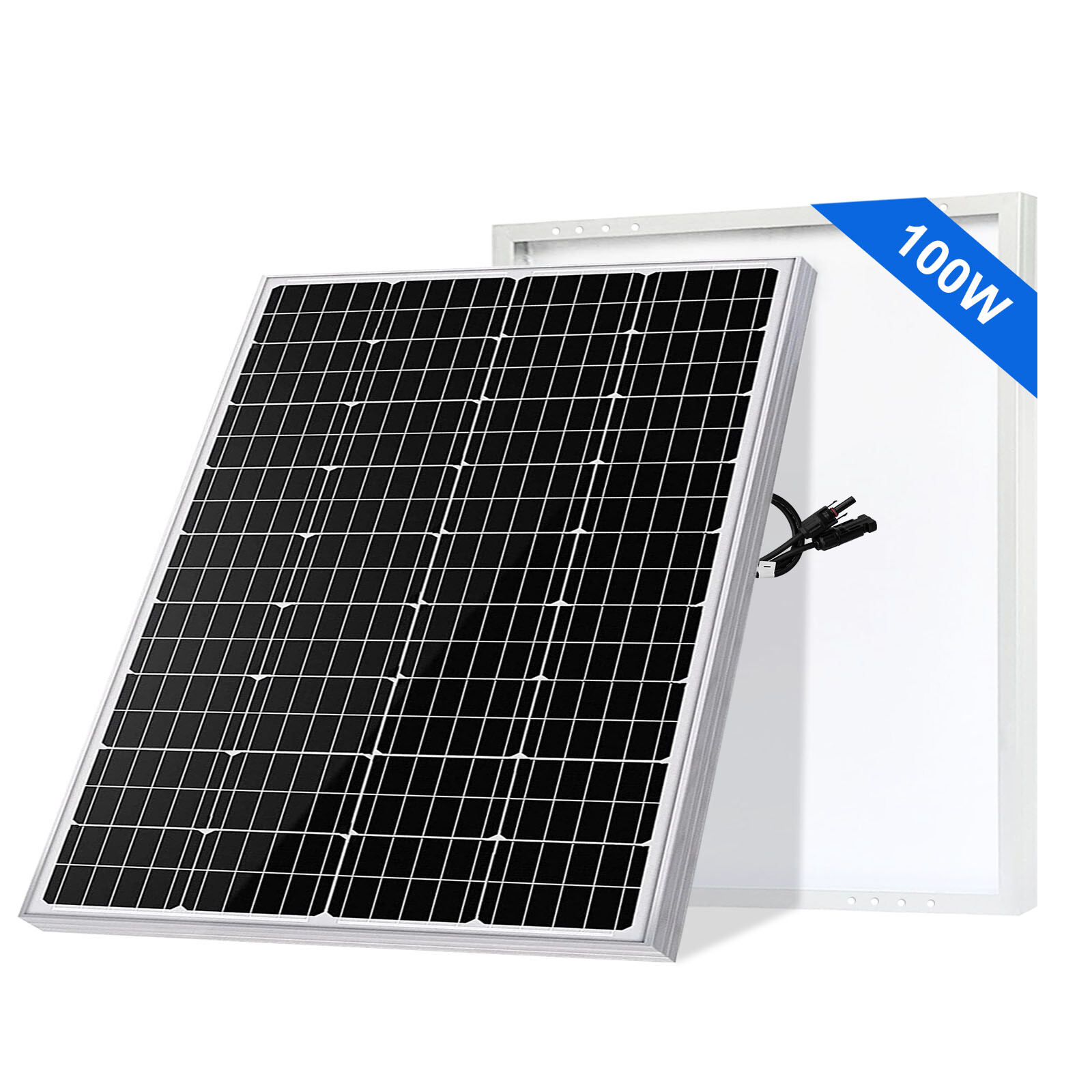 100 Watt 12V 23% High Efficiency Mono Solar Panel PV Module for Marine Caravan