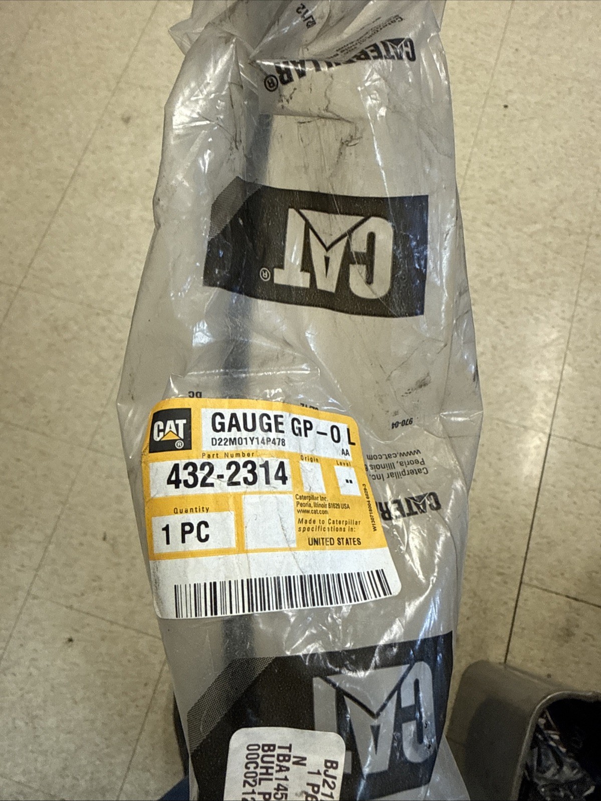 Caterpillar 4322314 C7 Engine Oil Level Gauge