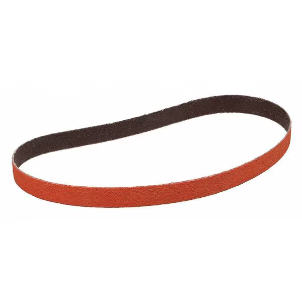 Sanding Belt, 1/2 in W, 24 in L, Coated, Ceramic, 80 Grit, Not Applicable, 984F,
