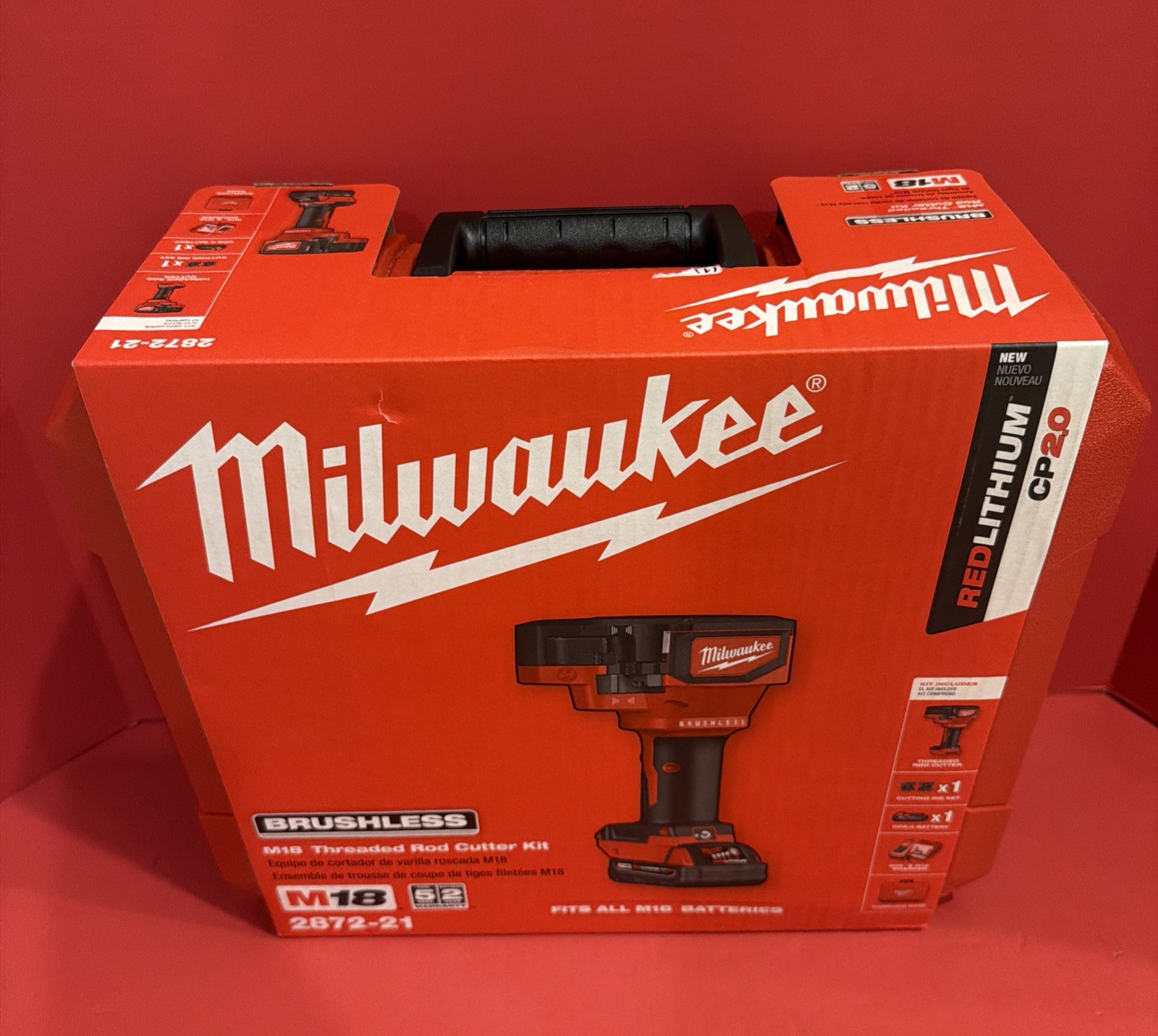 Milwaukee Tools M18 Brushless Threaded Rod Screw Cutter Kit 2872-21