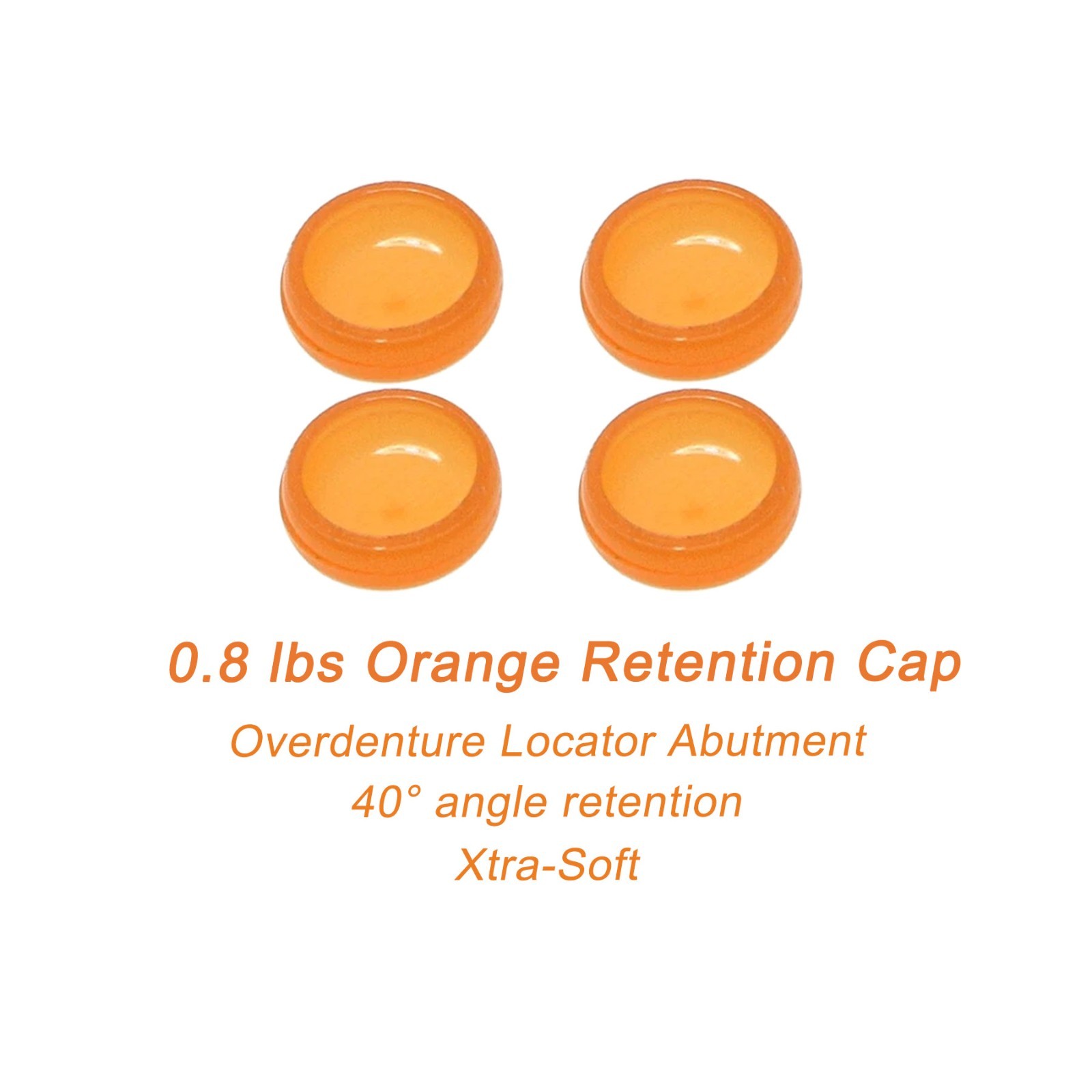 US 8Pcs Overdenture Retention Cap Inserts Set for Locator Abutment