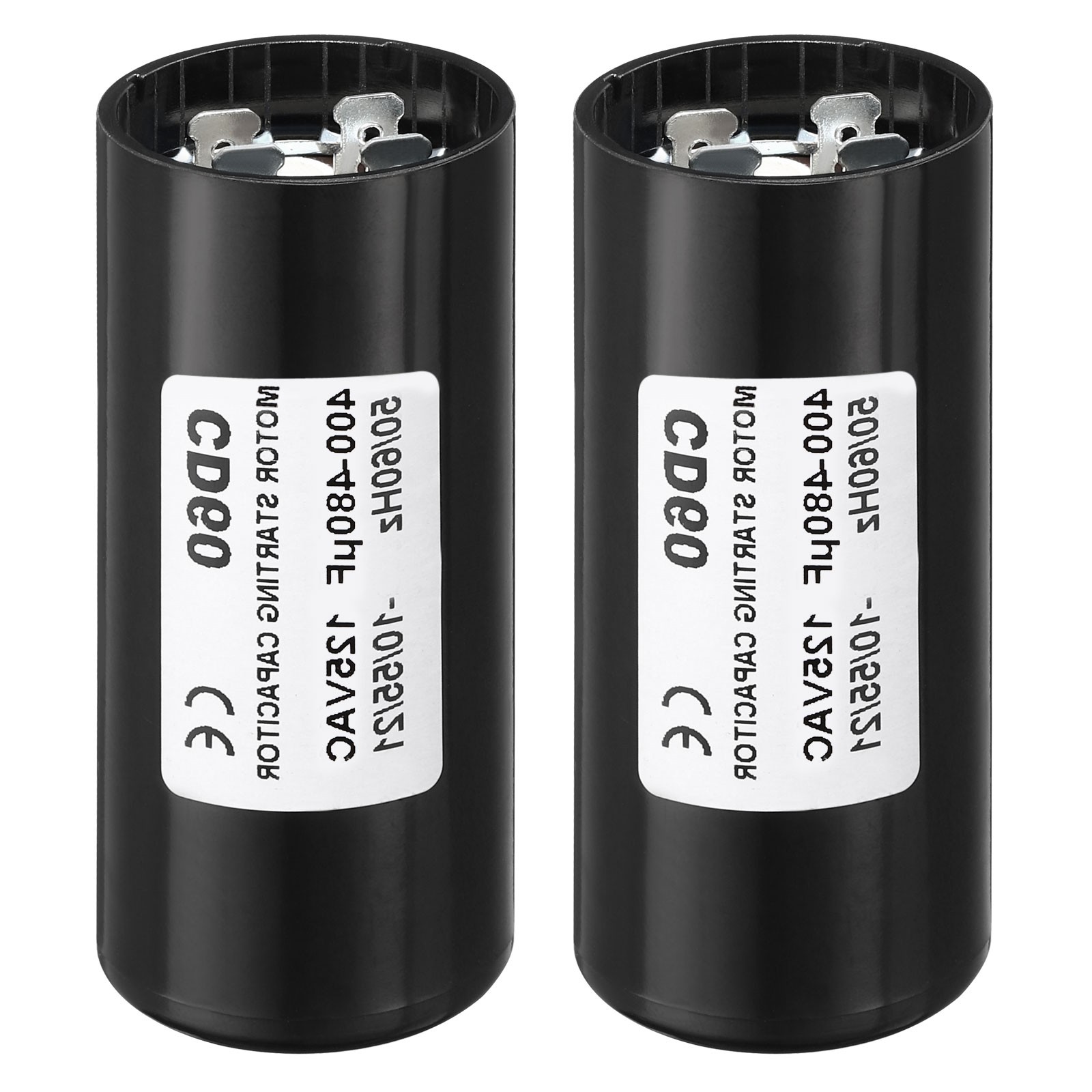 2pcs Motor Start Capacitor 400-480uF/Mfd 125V 50/60Hz for ELECTRIC MOTOR RUNNING