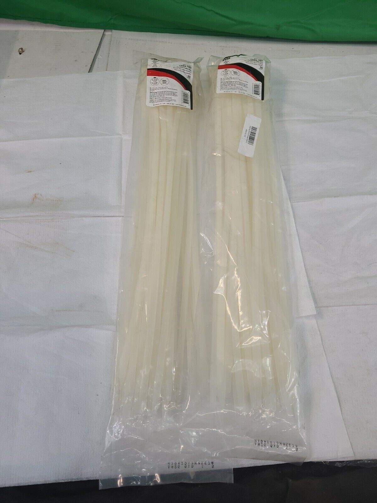 NSI Tork 24175 Cable Tie Natural 24″-50 TIES PER PACK–LOT OF 2 PACKS