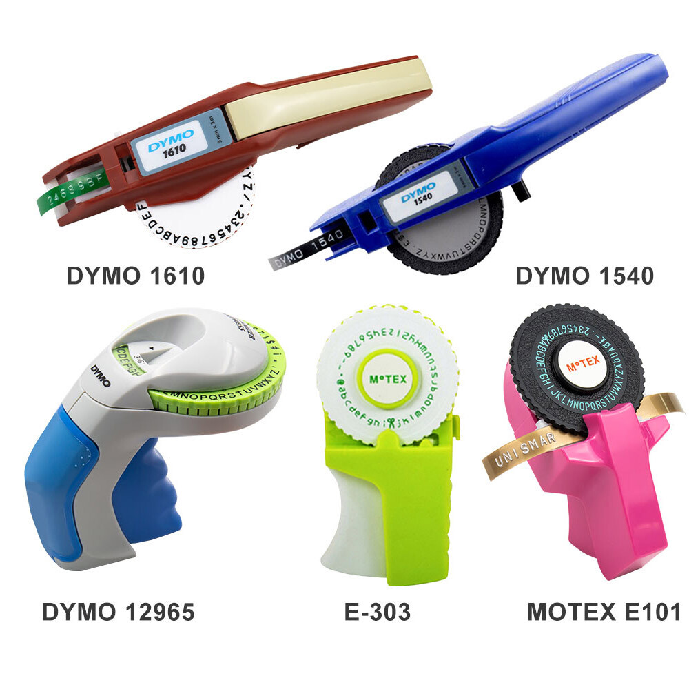 3D Emobssing Tape White on Red 520102 For Dymo Organizer Xpress Label Maker 9mm