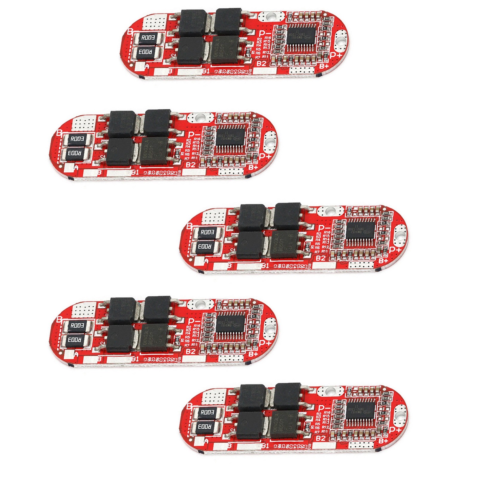 Replacement 4pcs 5S 25A BMS Board for 18650 Li-polymer Battery Maintenance Part