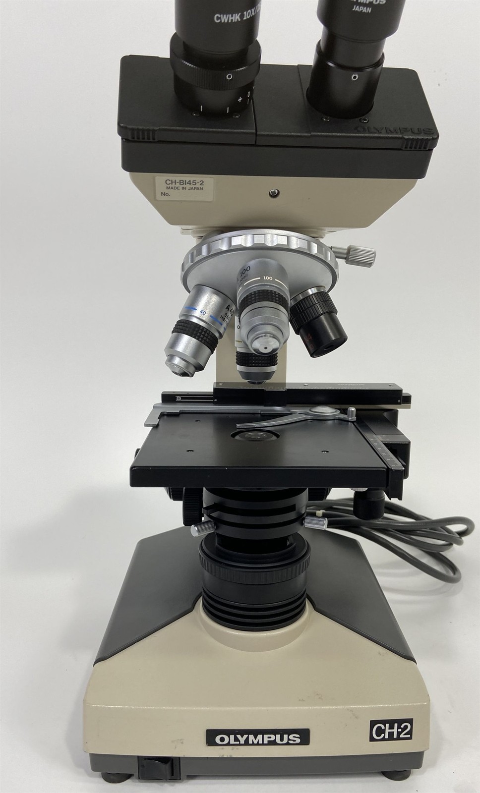 Olympus CHT CH-2 Binocular Laboratory Microscope 4X 10X 40X 100X 9