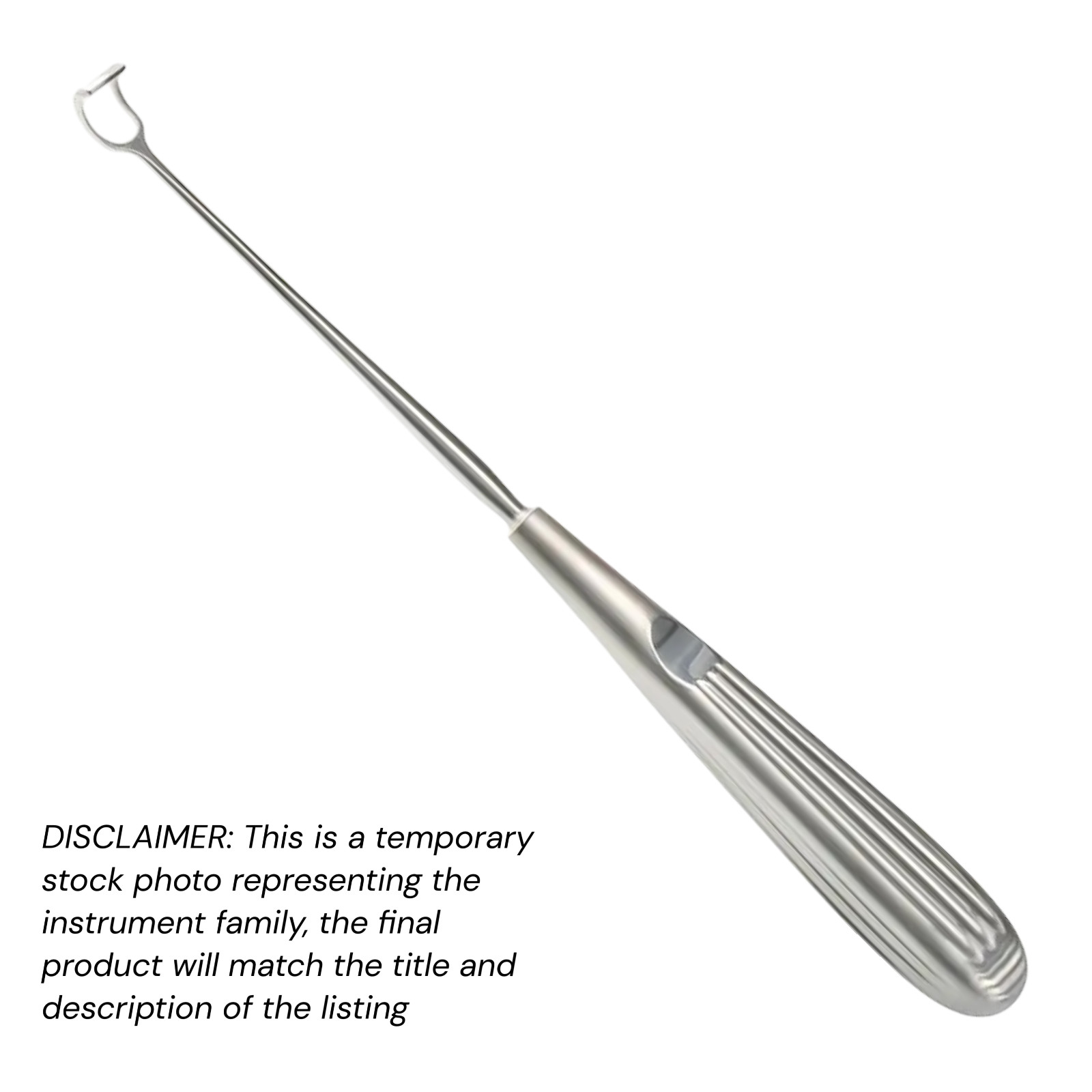 Vogel Adenoid Curette, 8.5″, 7 mm wide x 10 mm deep Blade, Size: Infant, Premium
