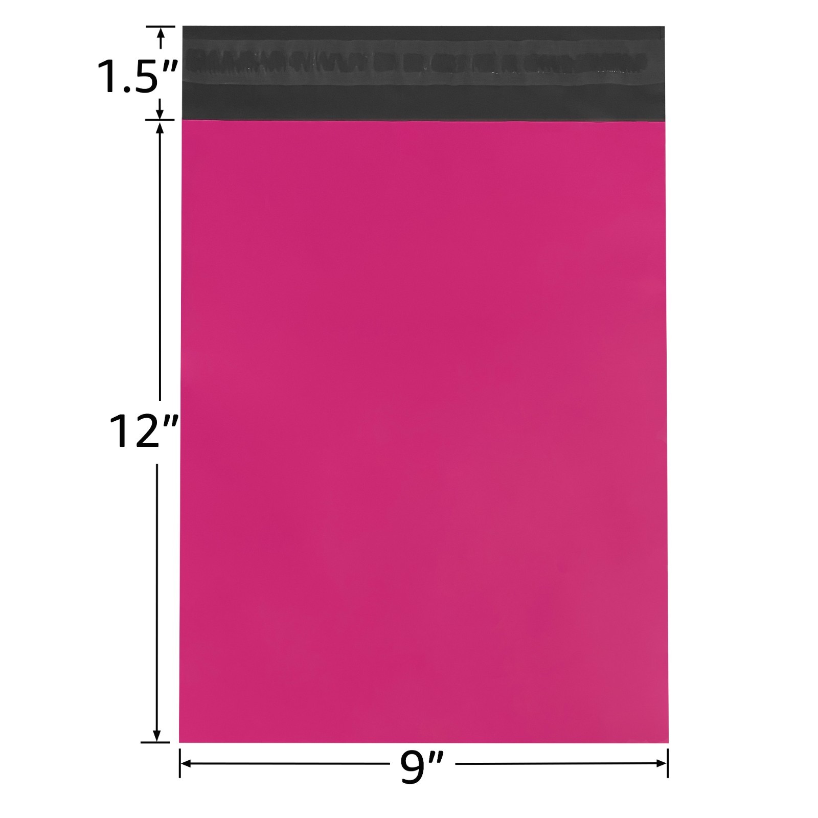 UOFFICE 500 Pink 9×12″ Poly Mailers Self-Seal Lightweight Shipping Bag