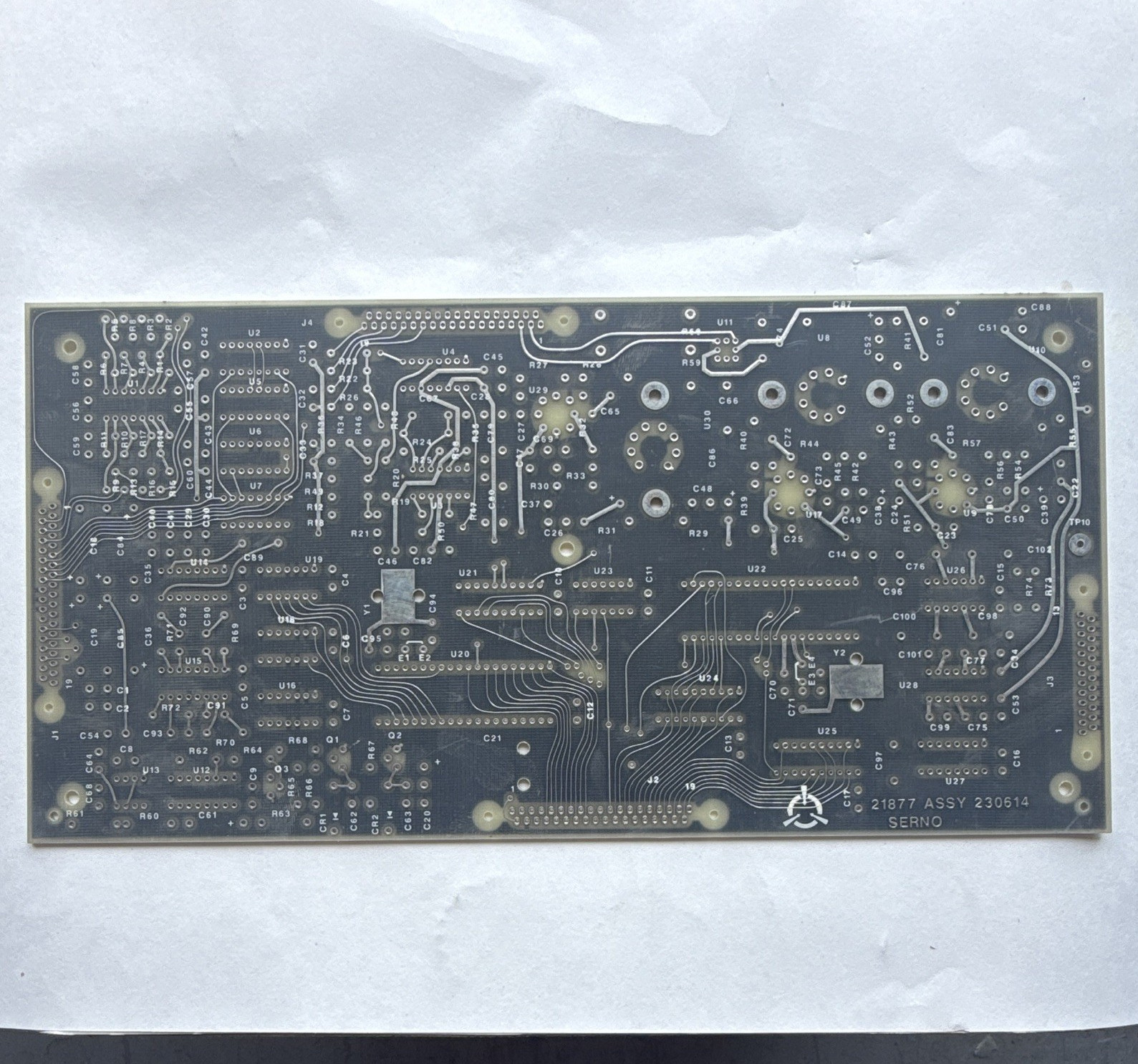 Double-Sided Through-Hole PCB 12″ x 5″ 2-Row 120 Tie-Points MPN 21877