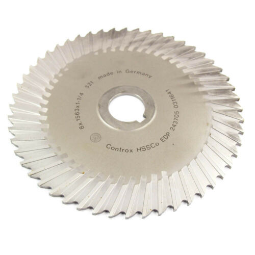 CONTROX 243705 | Cobalt Straight Tooth Saw | 8″ x 0.1563″ x 1-1/4″ Arbor 52T