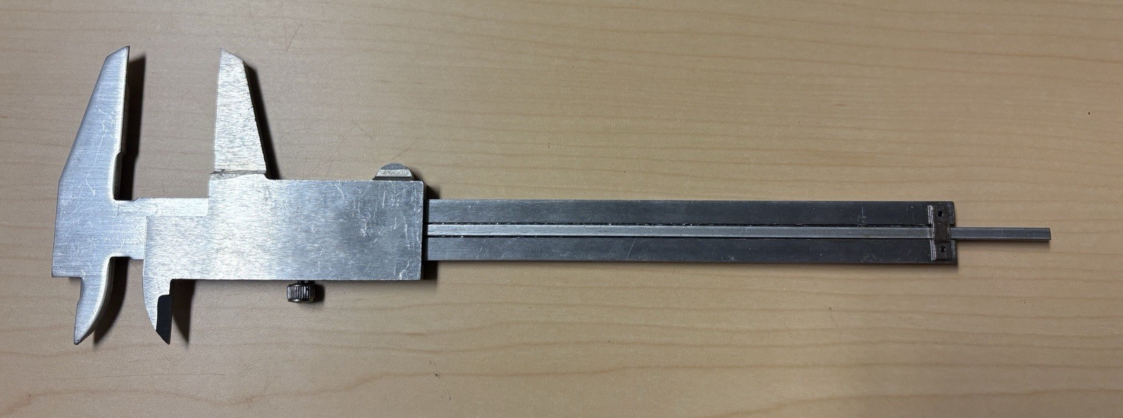 Vintage Metric Vernier Slide Caliper, .02mm, With Plastic Case