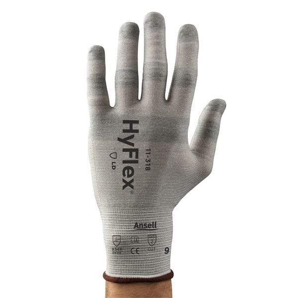Ansell 11-318 Cut-Resistant Gloves, Cut Level A2 , Uncoated , Uncoated , Smooth