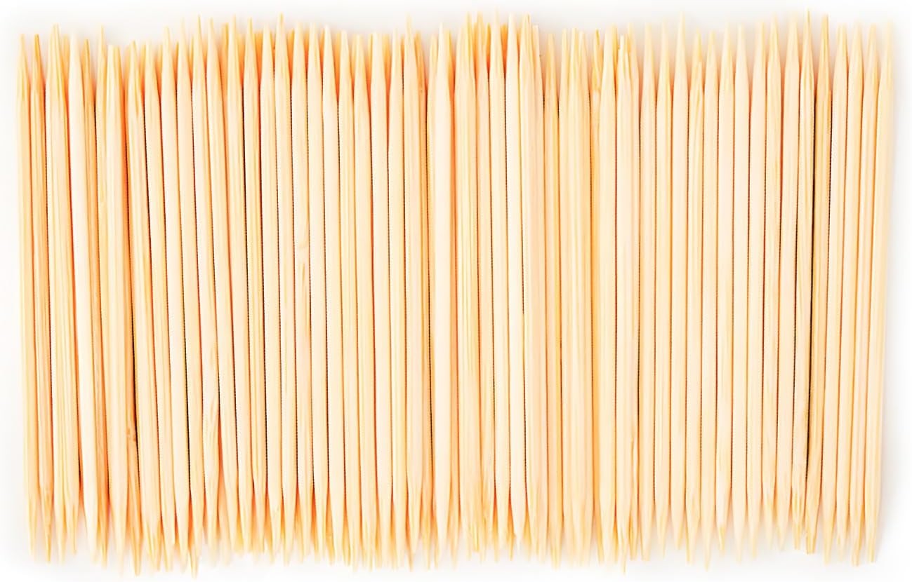 600 Count Double Point Bamboo Toothpicks Multi Purpose Daily Use