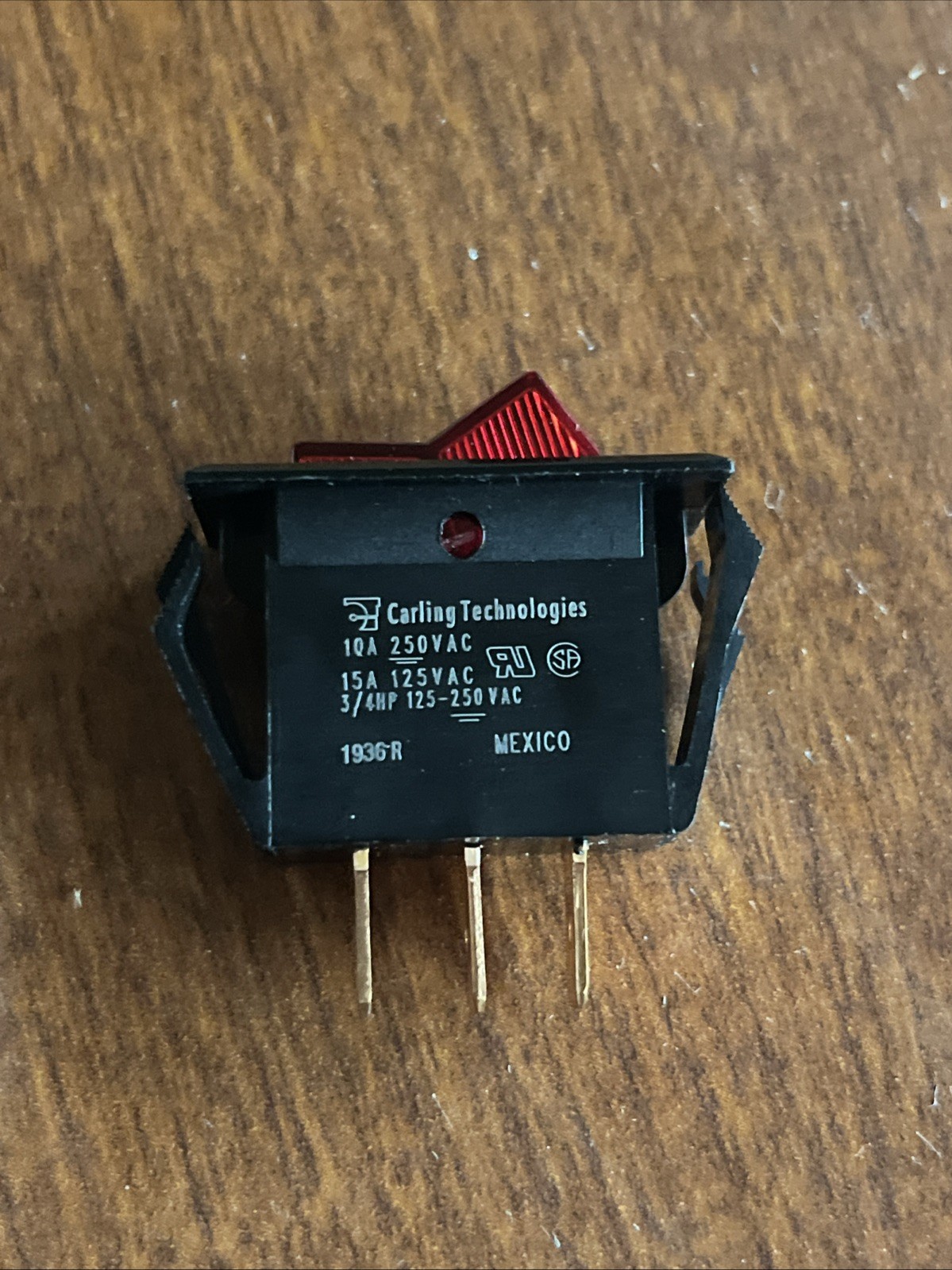 🔥Carling Technologies 1936R Red Rocker Switch, New Free Shipping🇺🇸