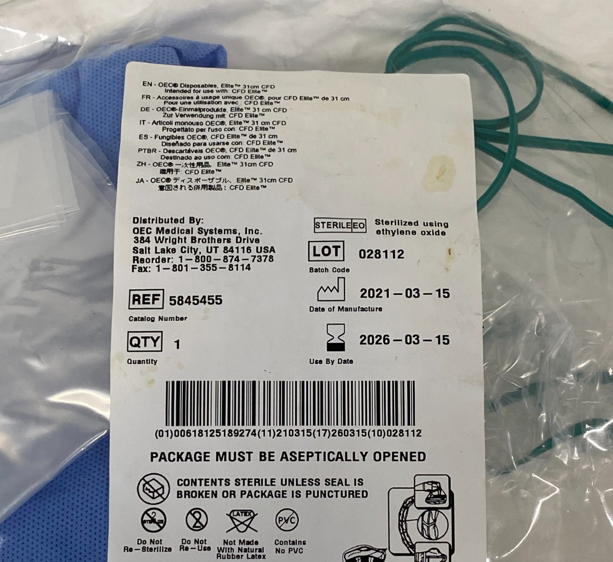 Lot of 22 TIDI Drape 5845455 Exp.2026-03 to 2028-03 (*Y27)