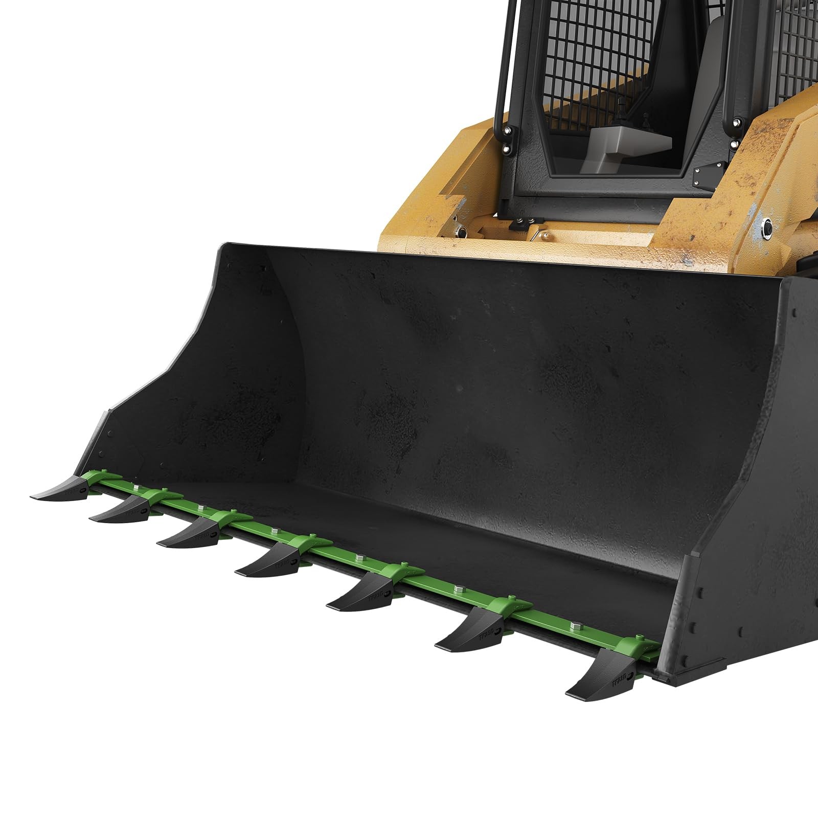 Bucket Tooth Bar, 48”/60”/72” Heavy Duty Tractor Bucket 6/7 Teeth Bar 4560lbs