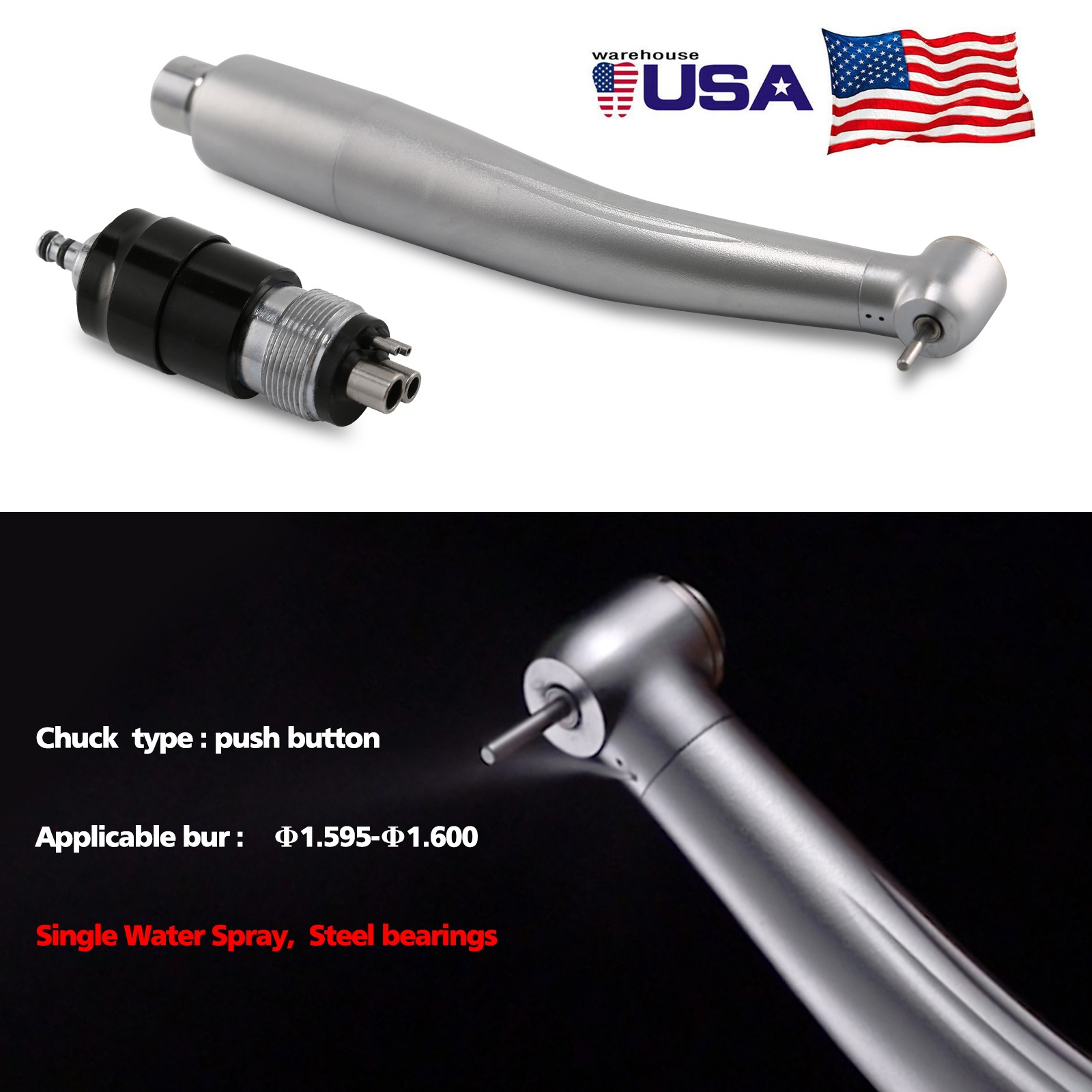 Dental High Speed Turbine Handpiece NSK Style 4H Quick Coupler YBNKM