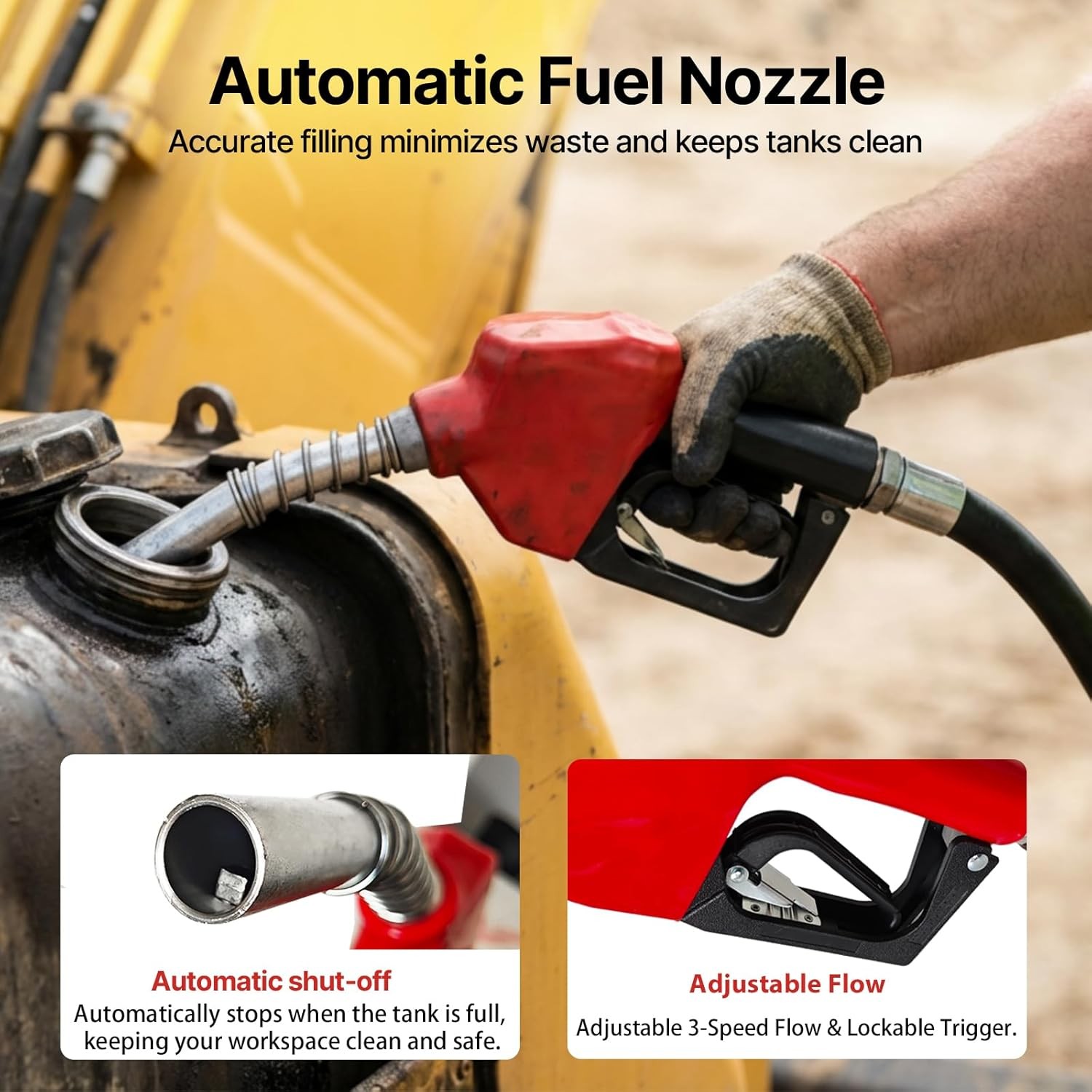 12V 10GPM Reversible Fuel Transfer Pump Kit for Diesel Gasoline Explosion-Proof