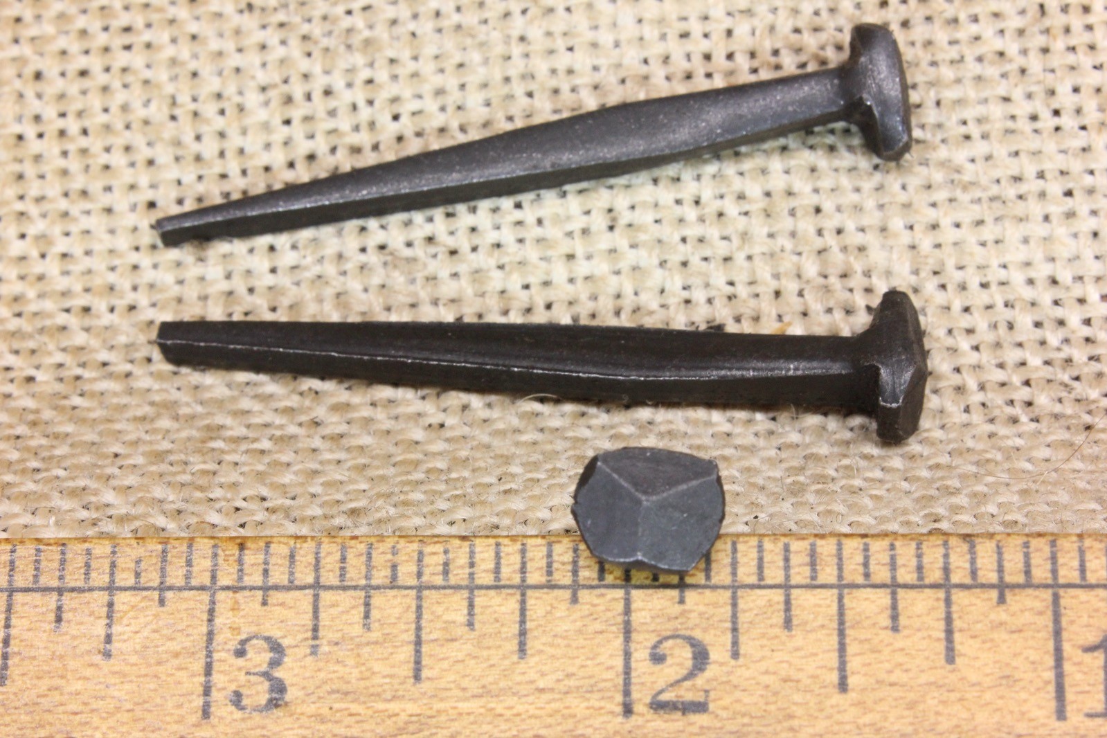 2″ Rosehead nails antique square wrought iron vintage rustic Decorative look