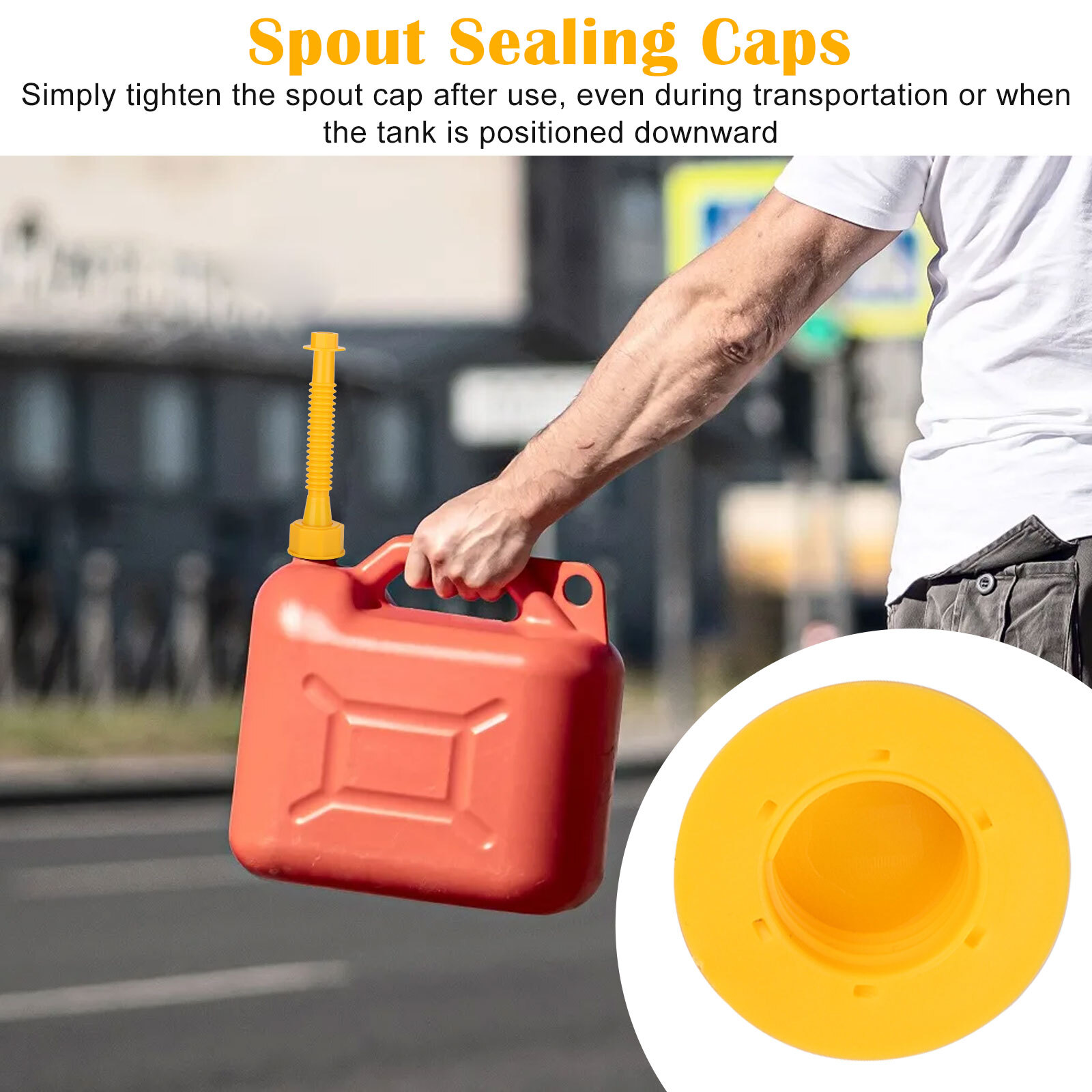 Gas Can Spout Nozzle Vent Kit Fit Replacement For Plastic Gas Cans Old Style Cap