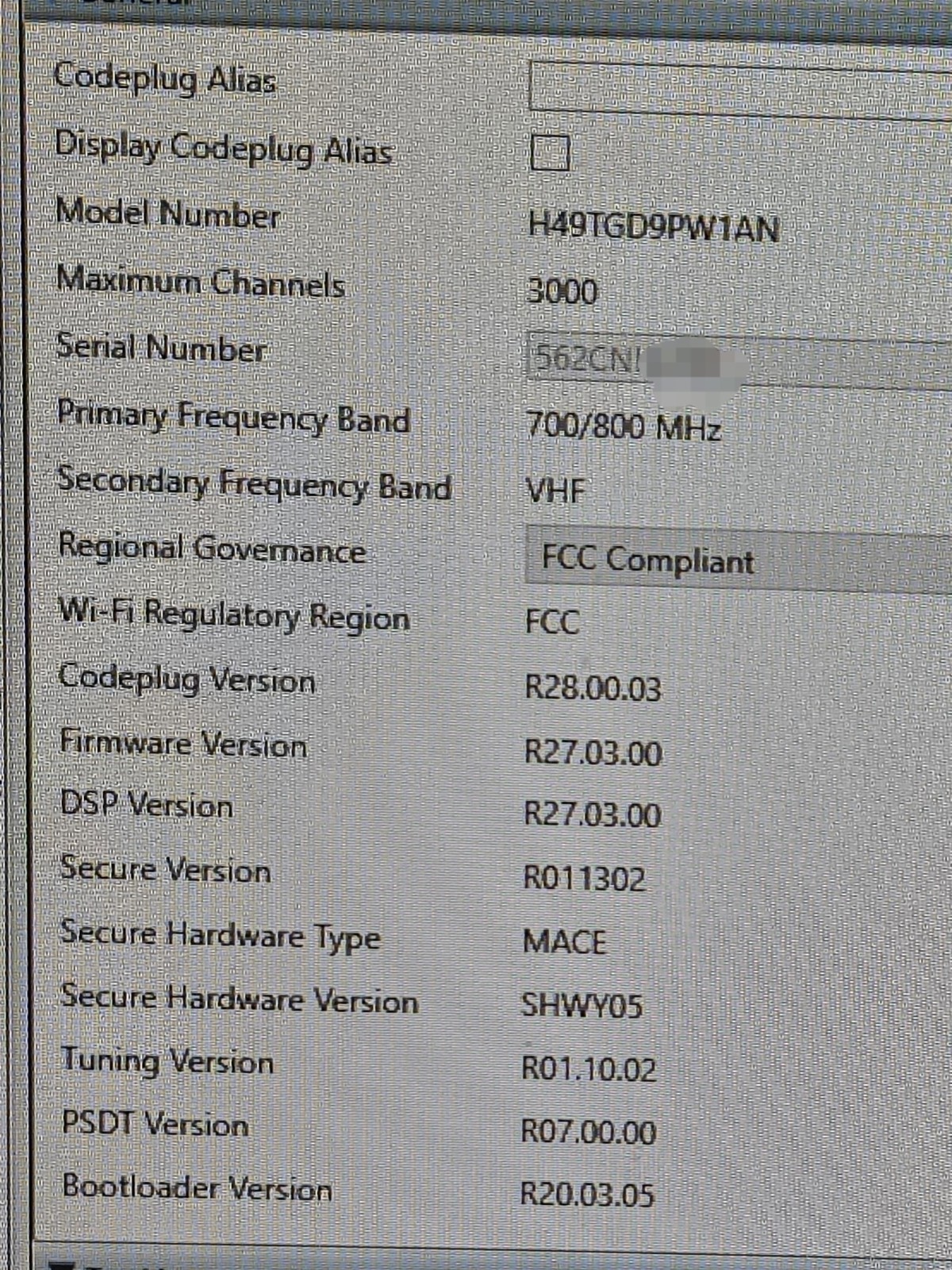 Motorola APX7000 XE VHF-700-800Mhz FPP V27 FW Phase 2 TDMA P25 9600 ADP