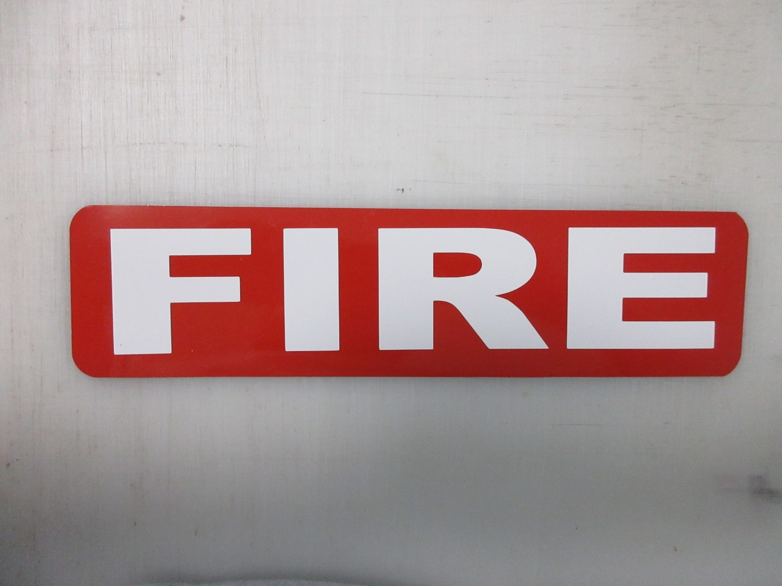 FIRE Red with White Text Vehicle Magnetic Sign 3″x12″ for Car Truck Van SUV