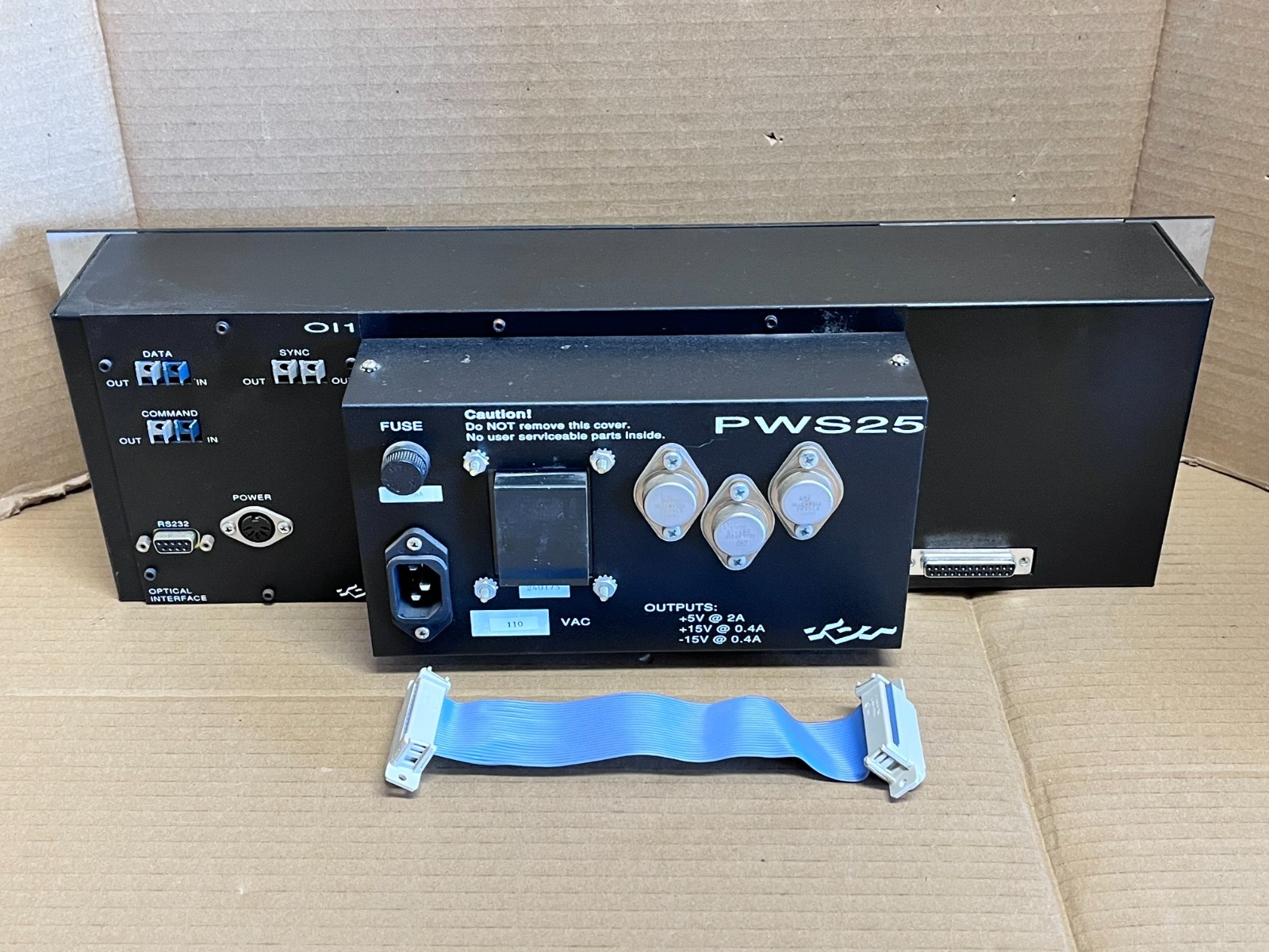 Tucker-Davis Technologies XB1 Rack Mount Unit with WG1 PA4 FT6-2 DD1 OI1 Modules
