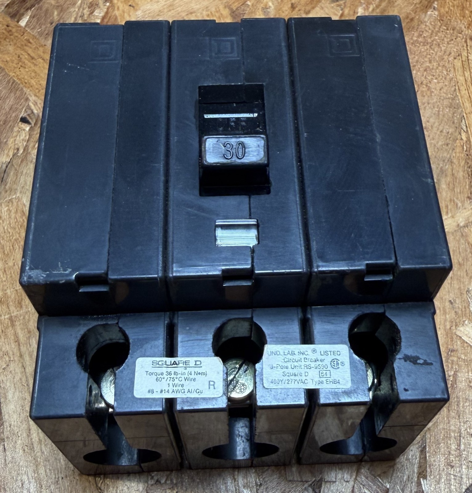 Square D EHB34030 3 Pole Circuit Breaker