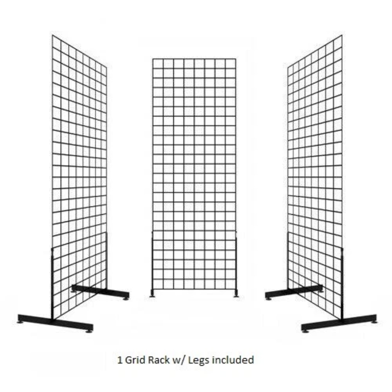 Display Grid Rack 6 ft Panel Metal Stand Retail Store Craft Art Shelf Organizer