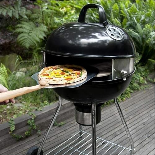 PC7001 PizzaQue Outdoor Pizza Oven Kettle Grill Conversion Kit, Silver, Deluxe