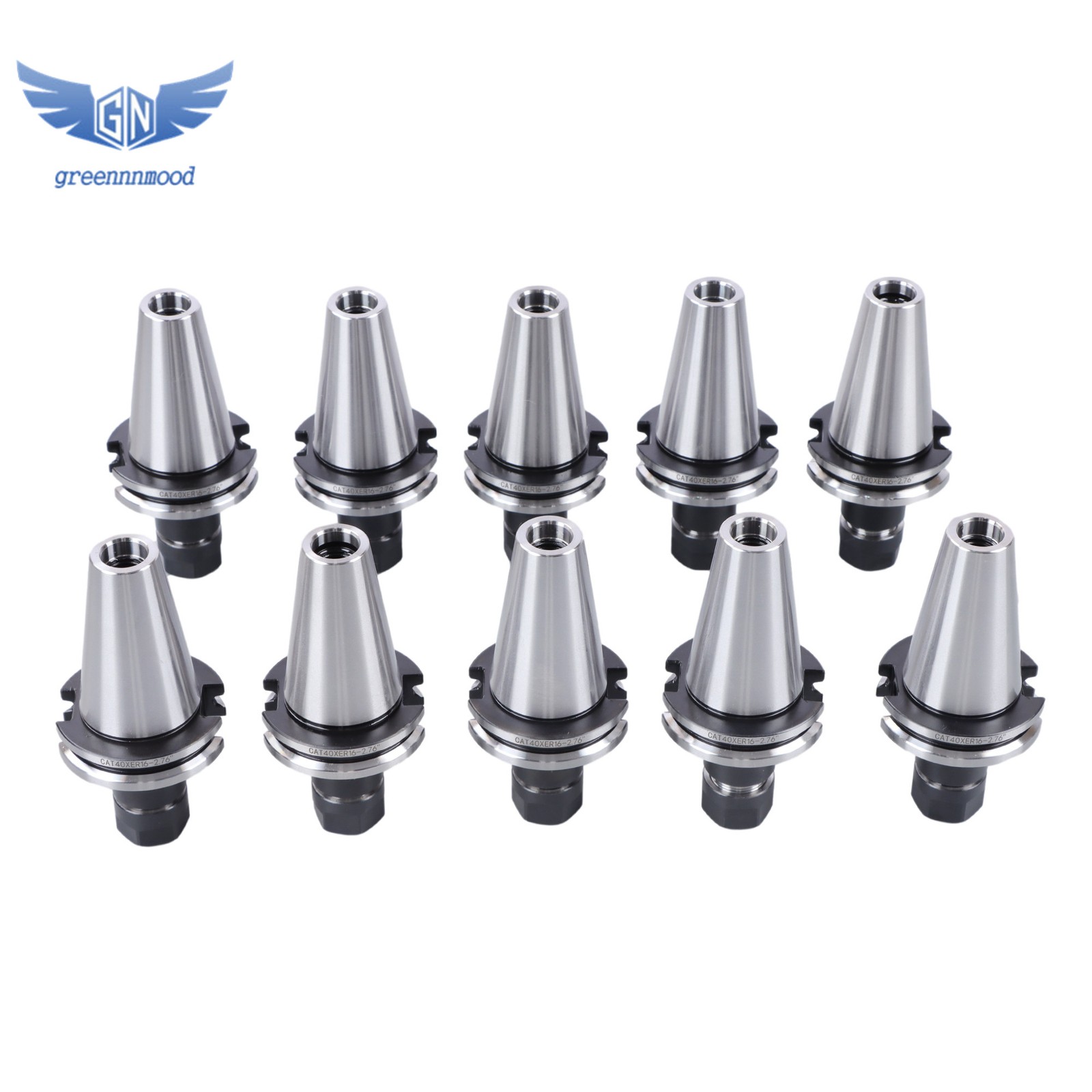 10 Chucks CAT40-ER16 Collet Chuck 70mm 2.76″ G2.5 20000RPM CNC Milling Tool