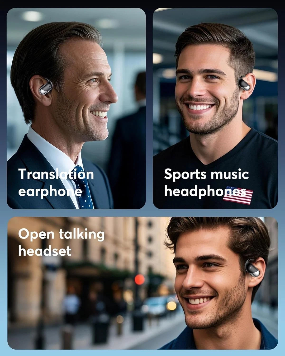 Paekole H5 AI Translation Earbuds: Real-Time 2-Way Language Translator Device (1