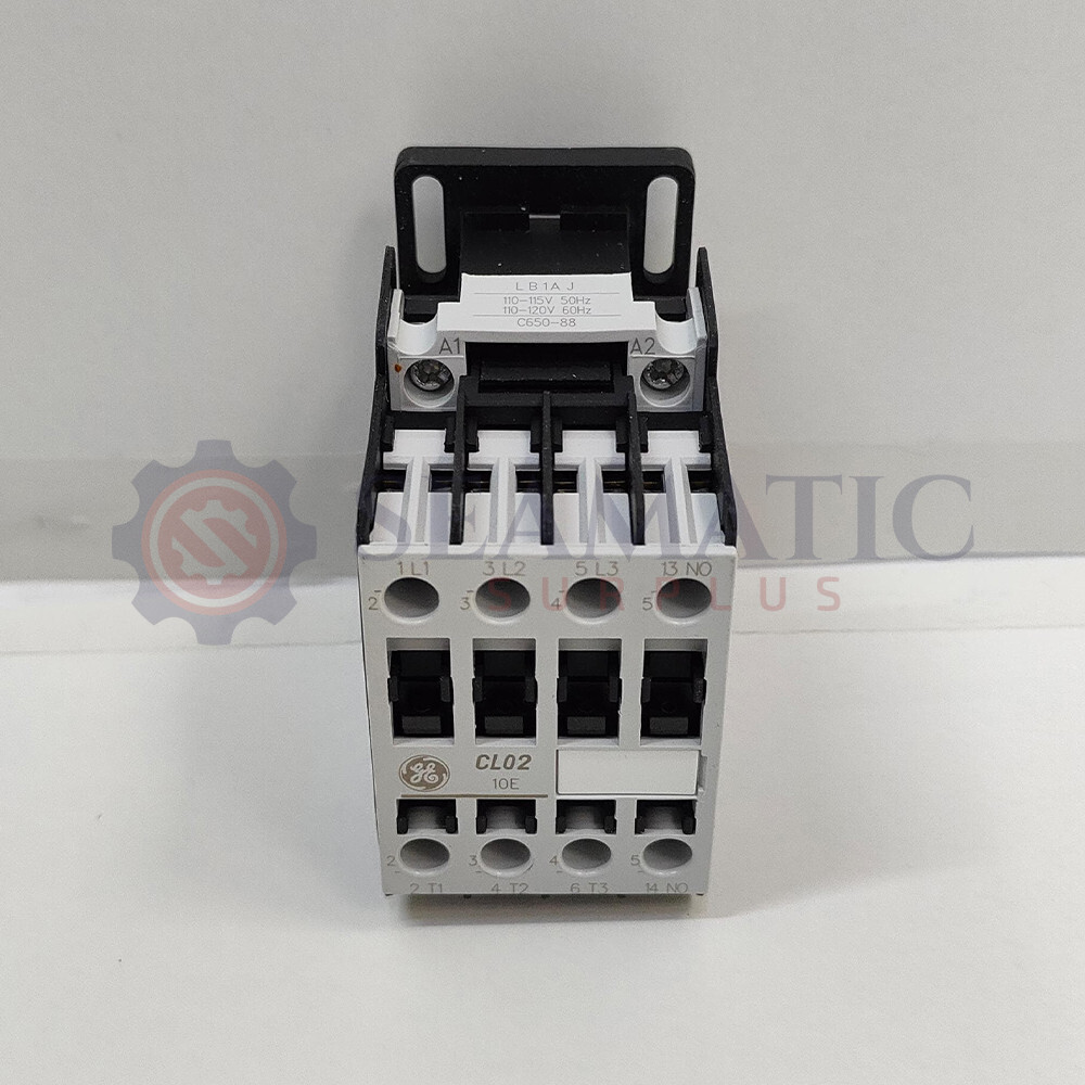 GE – CL02A310TJ CONTACTOR, 3 POLE 18A AC-3 380-440V, 1NO AUXILIARY, AZ#111+