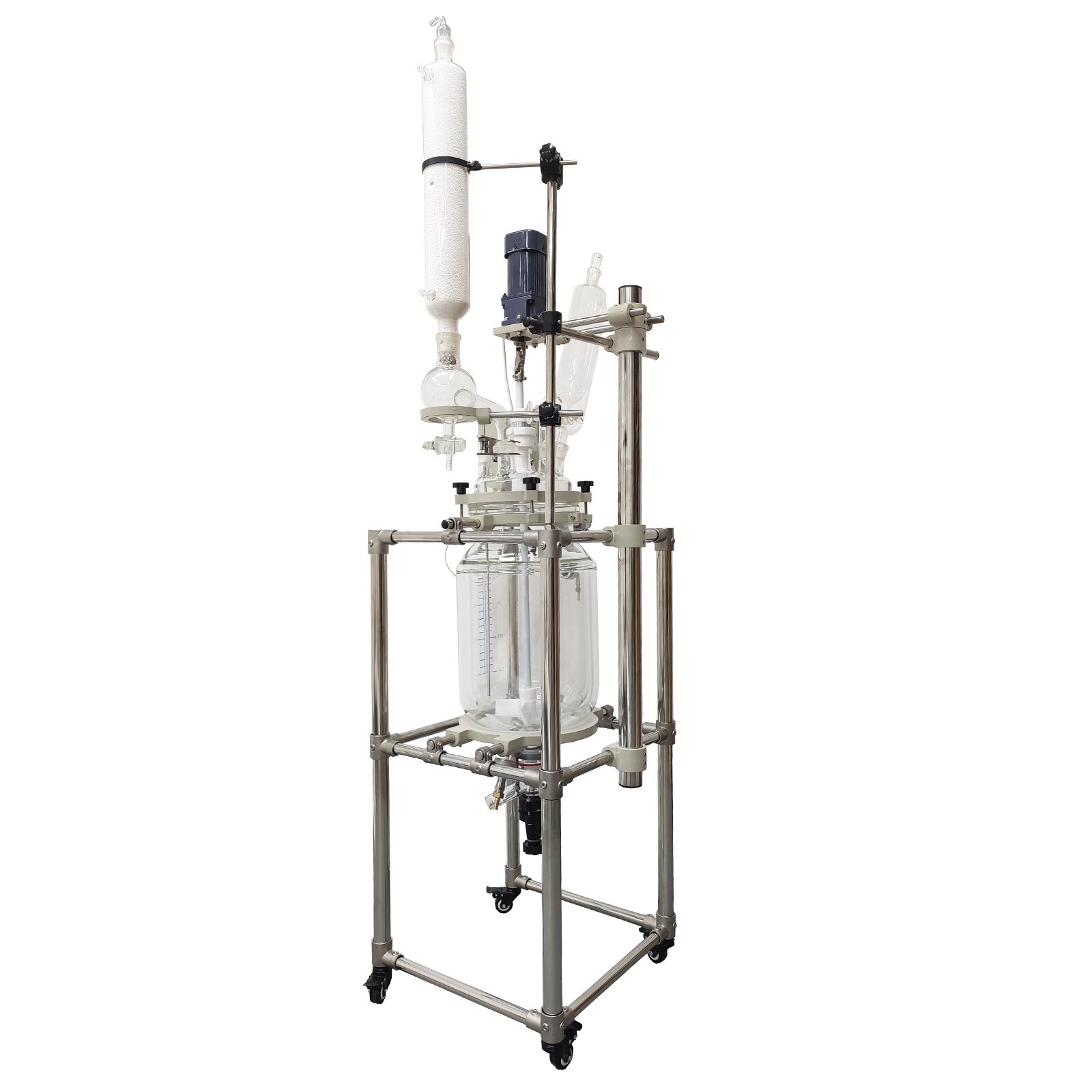 20L Jacketed Glass Reactor Jacketed Reactor 110V Jacketed Pilot Plant Reactors L