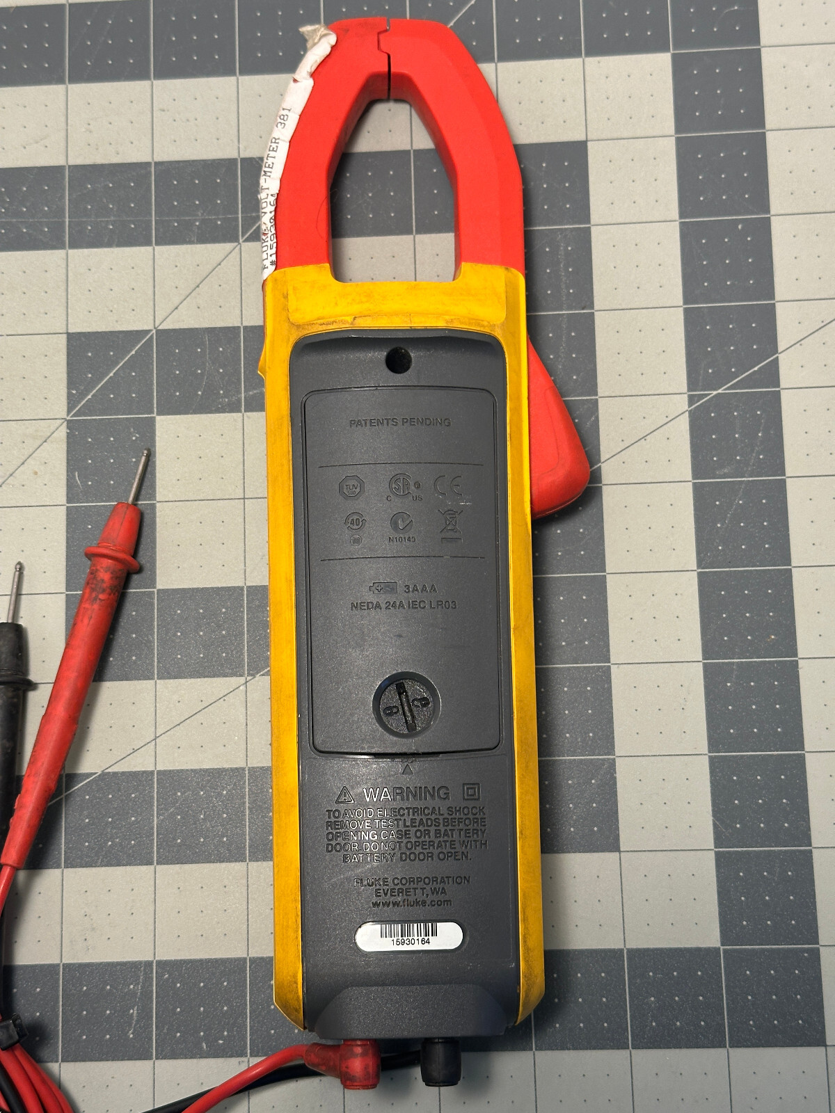Fluke 381 Remote Display TRMS AC/DC Clamp Meter Multimeter w/ Probe Leads!