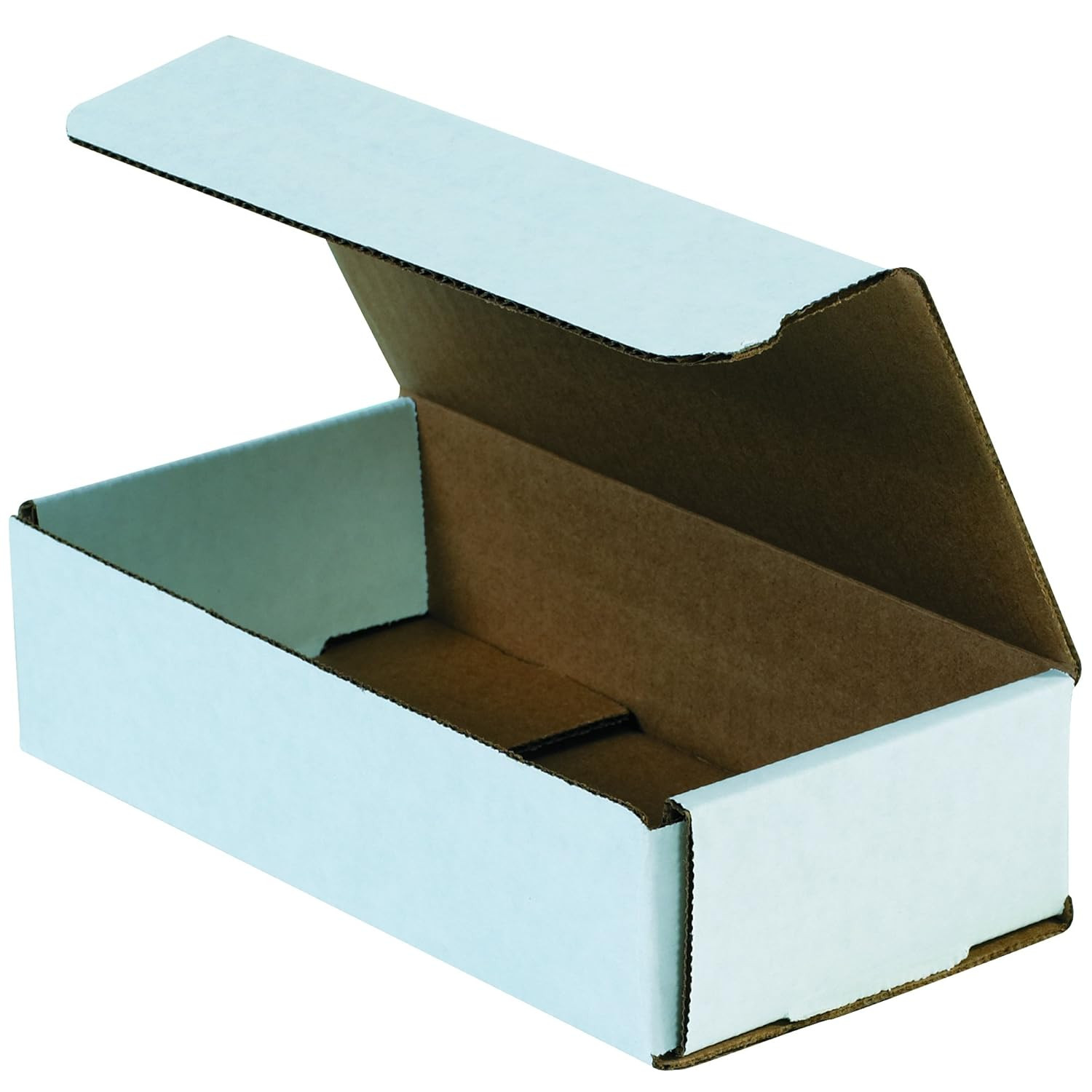 BFM842 Corrugated Cardboard Mailers, 8 X 4 X 2 Inches, Tuck Top One-Piece, Die-C
