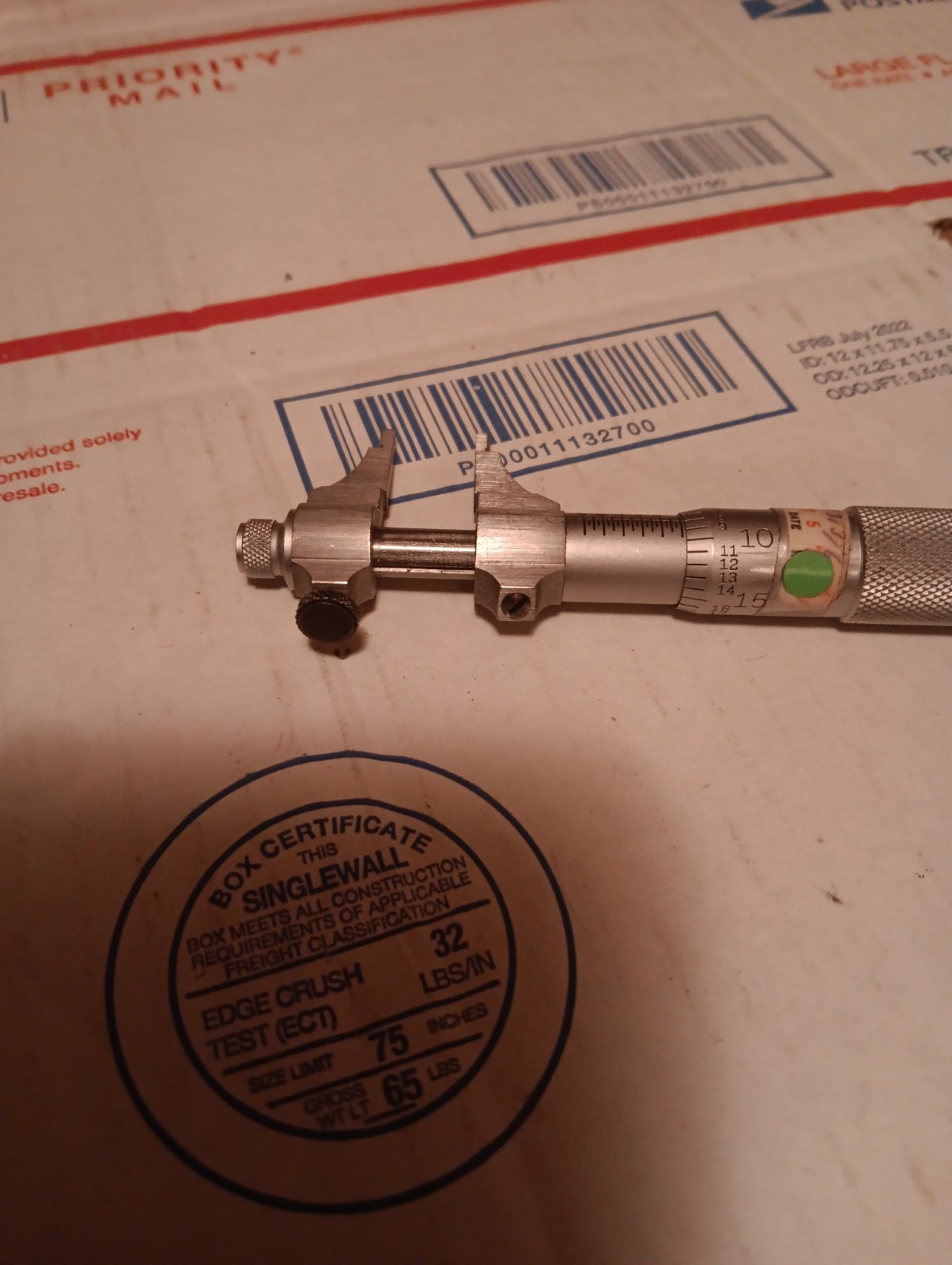 Starrett No. 700A inside micrometer .200″ to 1.200″ range .001”- Made in U.S.A.