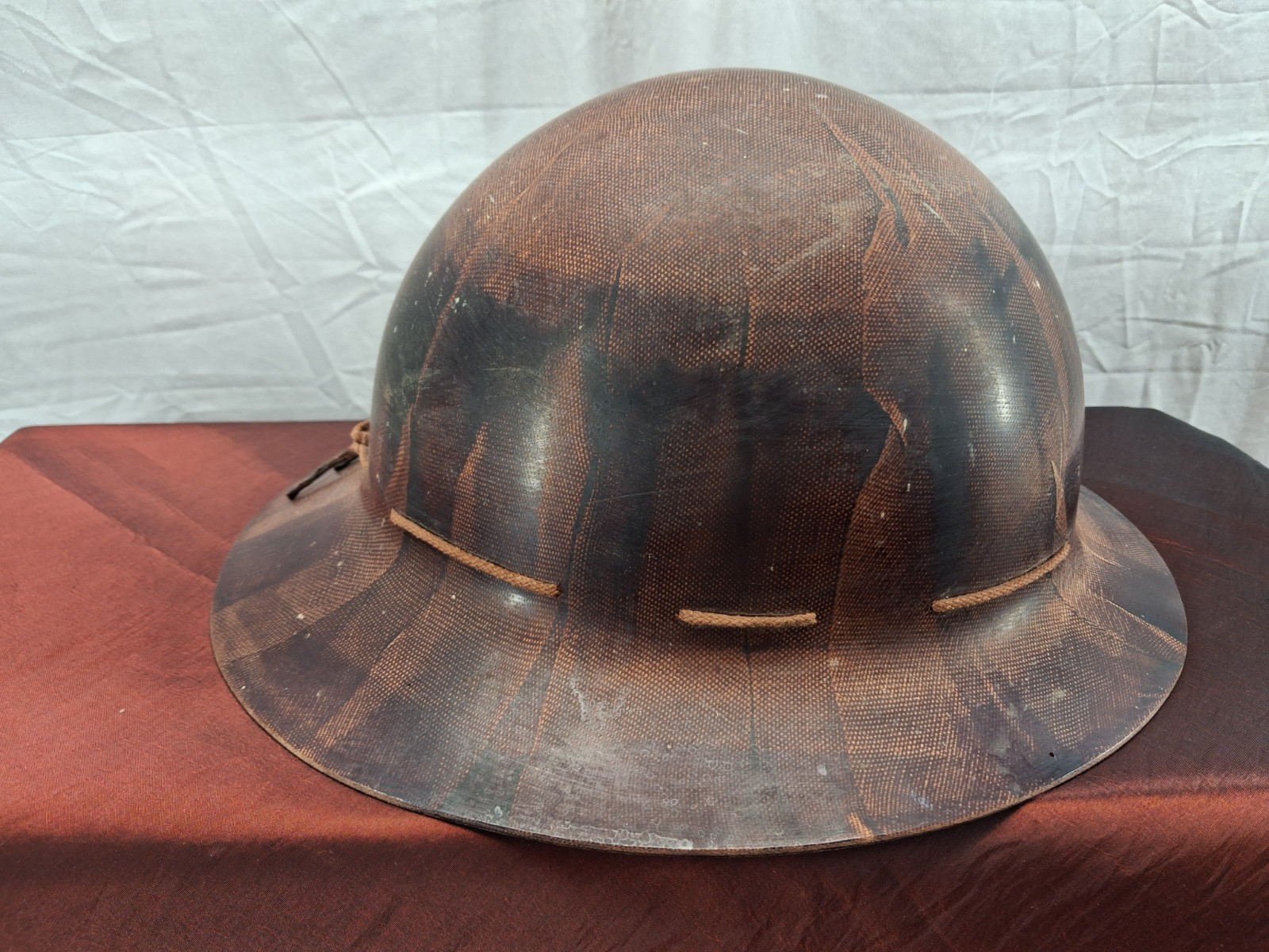 Vintage Skullgard Full Brim Hard Hat Vintage Brown TYPE K with insert