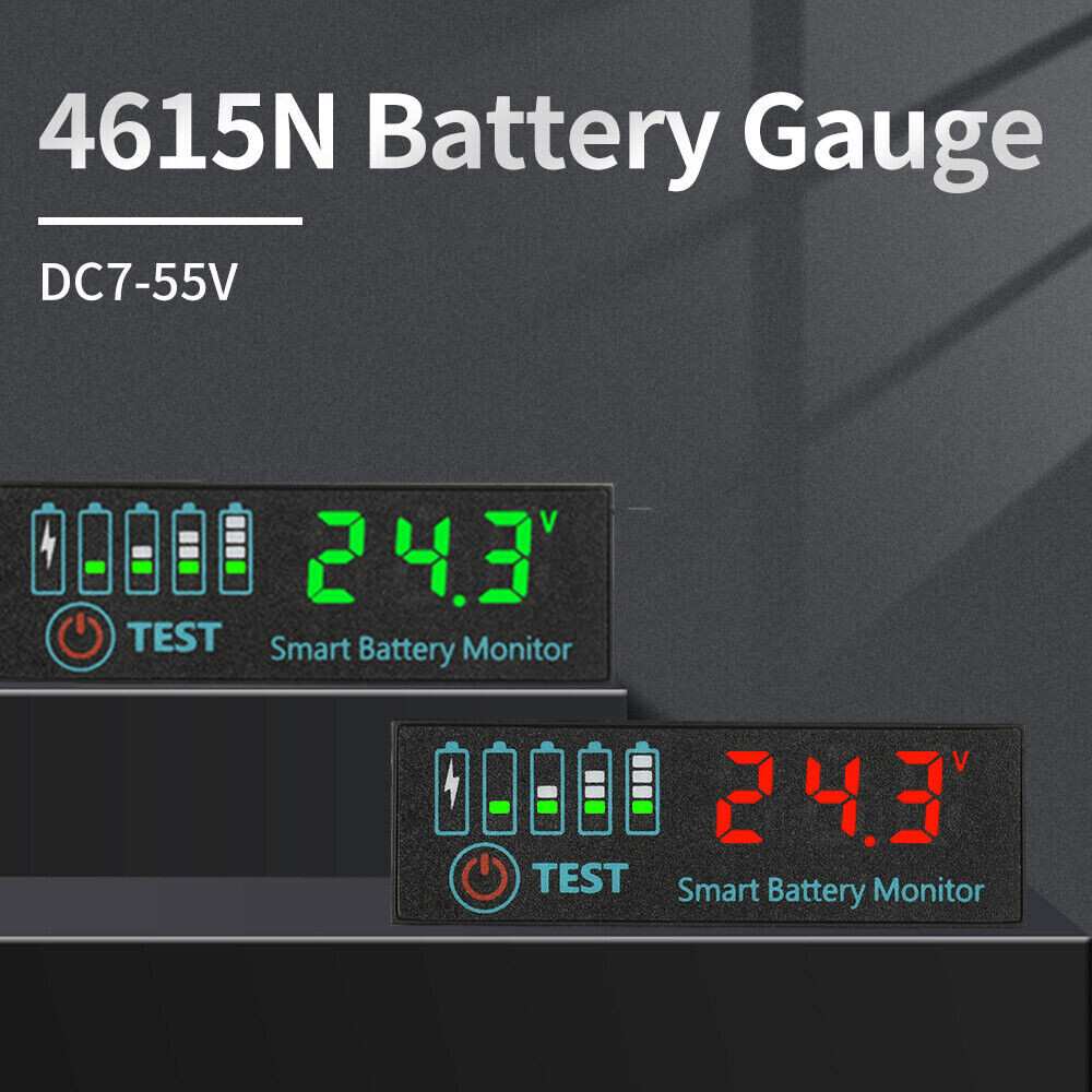 2X DC7-55V Li-ion Battery Level Indicator Tester LED Voltage Power Monitor new