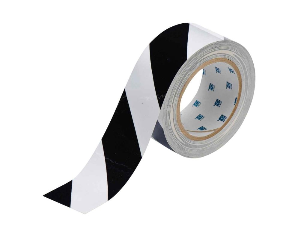 Brady 104319 – Floor Tape 2 inch x100′ Black and White