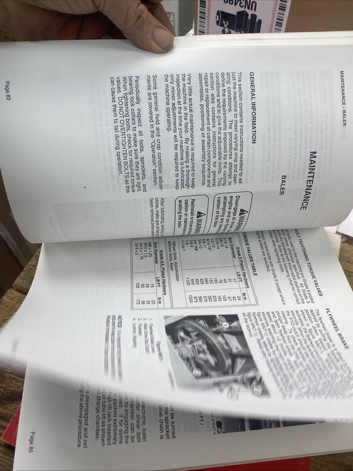 CASE IH 8580 LARGE RECTANGULAR BALER OPERATOR’S MANUAL NOS OEM