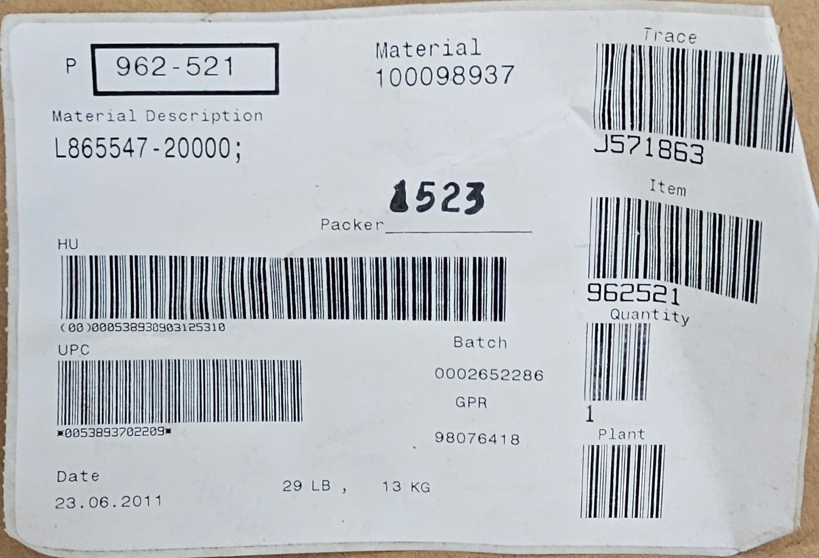 L865547/L865512 381×479.43×49.21mm Timken Tapered Roller Bearing