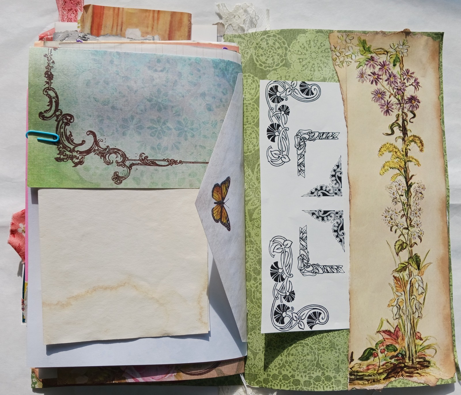 Vintage Style Junk Journal Handmade 86 Pages Women Mother Journal