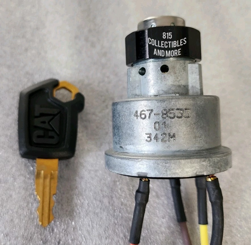CATERPILLAR CAT KEY START SWITCH 4678535, 467-8535 WITH CAT KEY 5P-8500