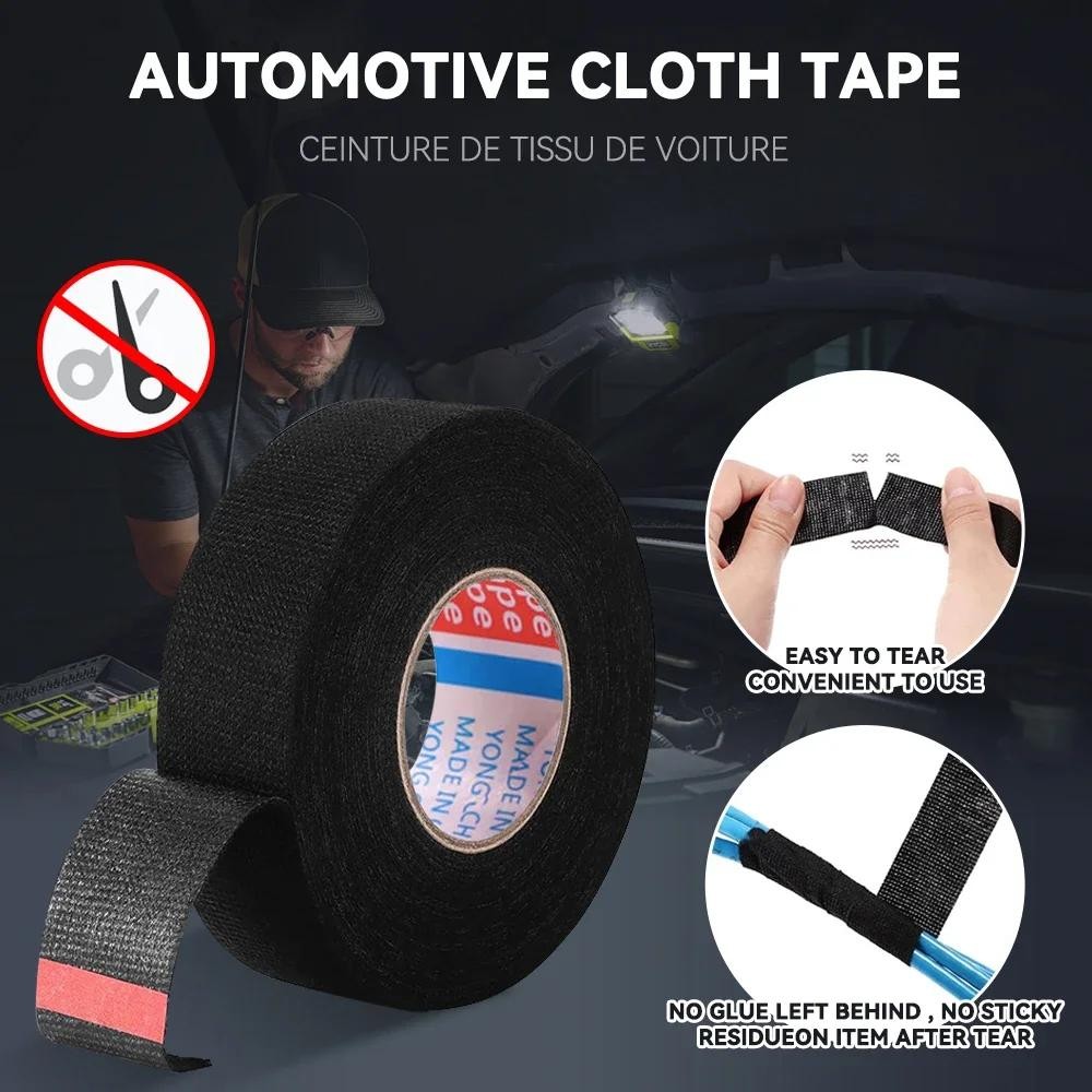 8 Rolls Cloth Tape Wire Electrical Wiring Harness Car Auto SUV Truck 19mmx15m US