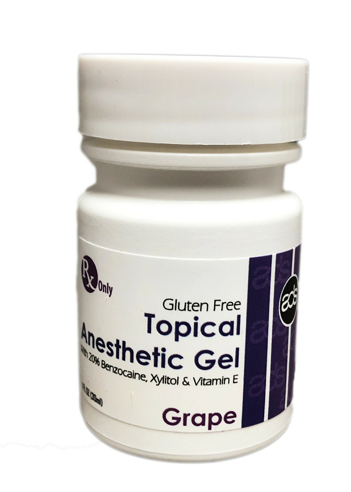 ADS 20% Benzocaine Topical Anesthetic Gel GRAPE 1 JAR