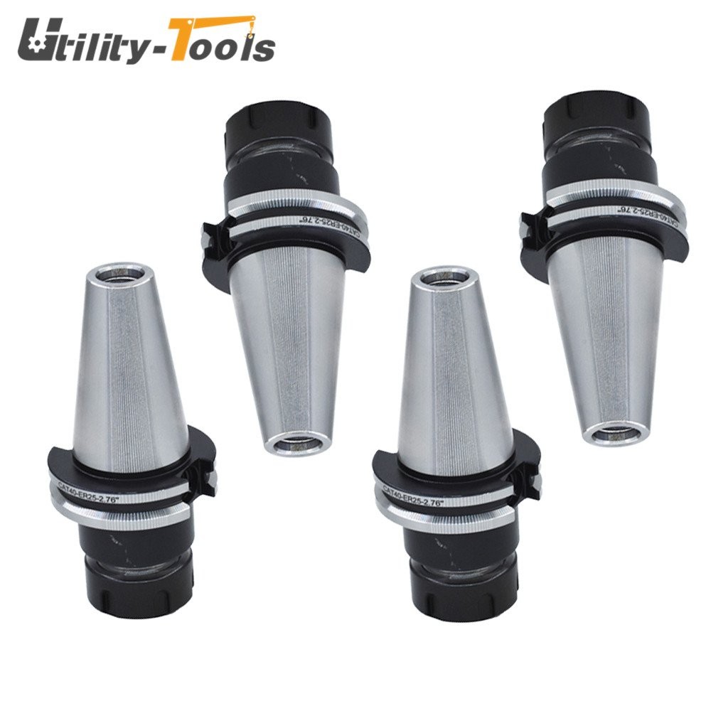 4 Pack ER25 CAT40 Collet Chuck W. 2.76″ Gage Length Chucks Tool Holder Set